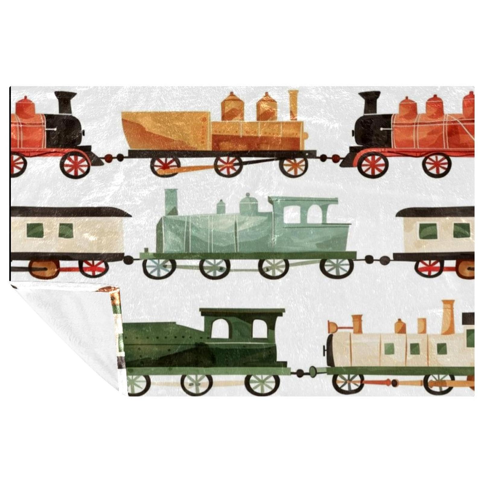 Couverture train chaude pour camping plage et pique-nique plaid lit 150x100