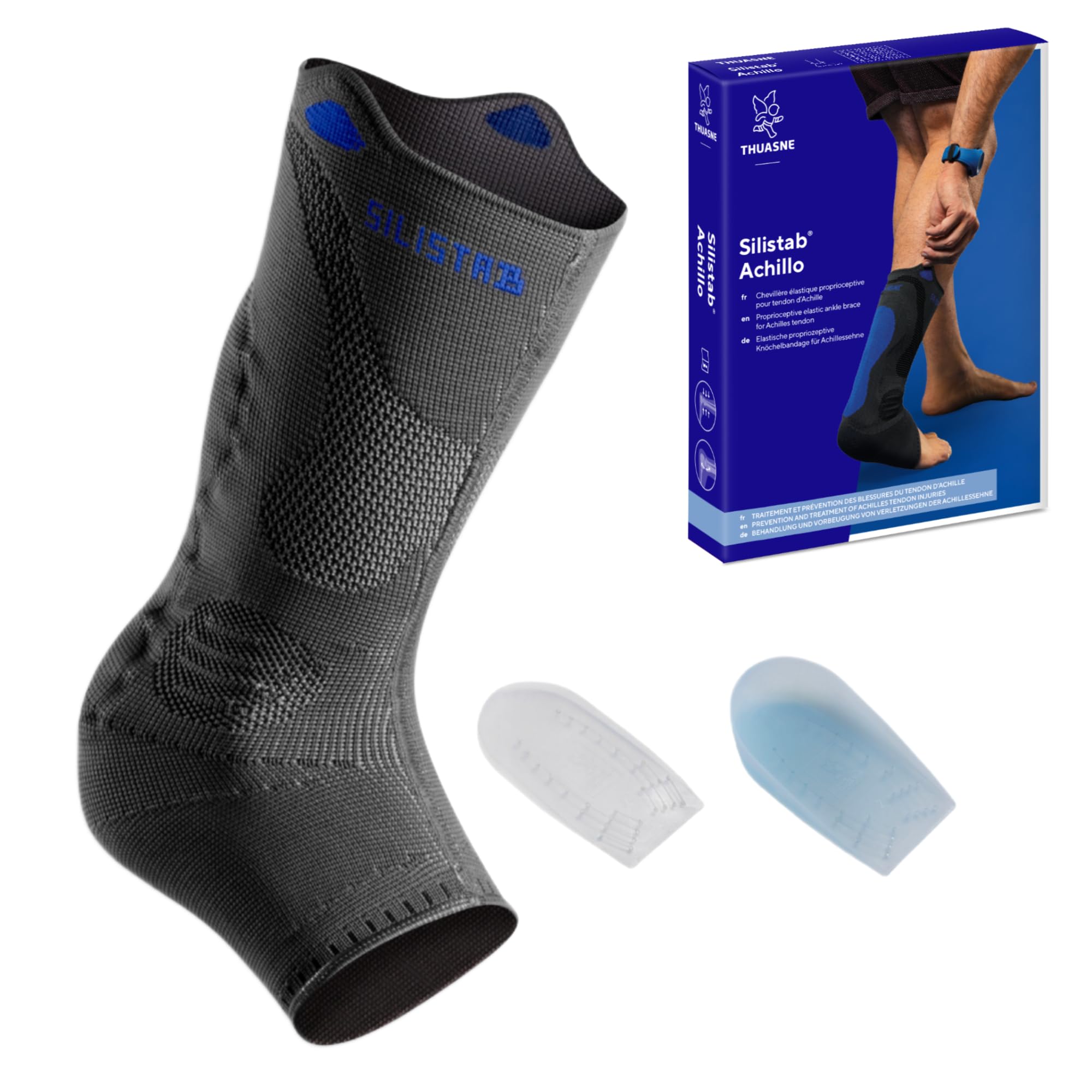 Silistab Attelle pour tendon d'Achillo Taille 1 : tour de cheville 19-21 cm