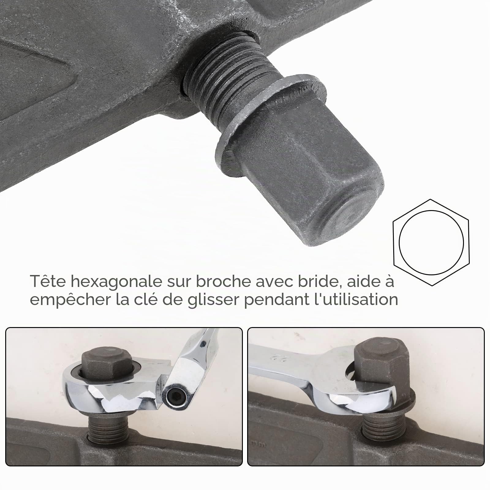 ChgImposs 10 Pouces Puller à 2 Mâchoires, Grandes D'épreneur CR-V Réglables, Outil de Retrait pour la Traction Interne Externe, Extracteur à Deux Griffes