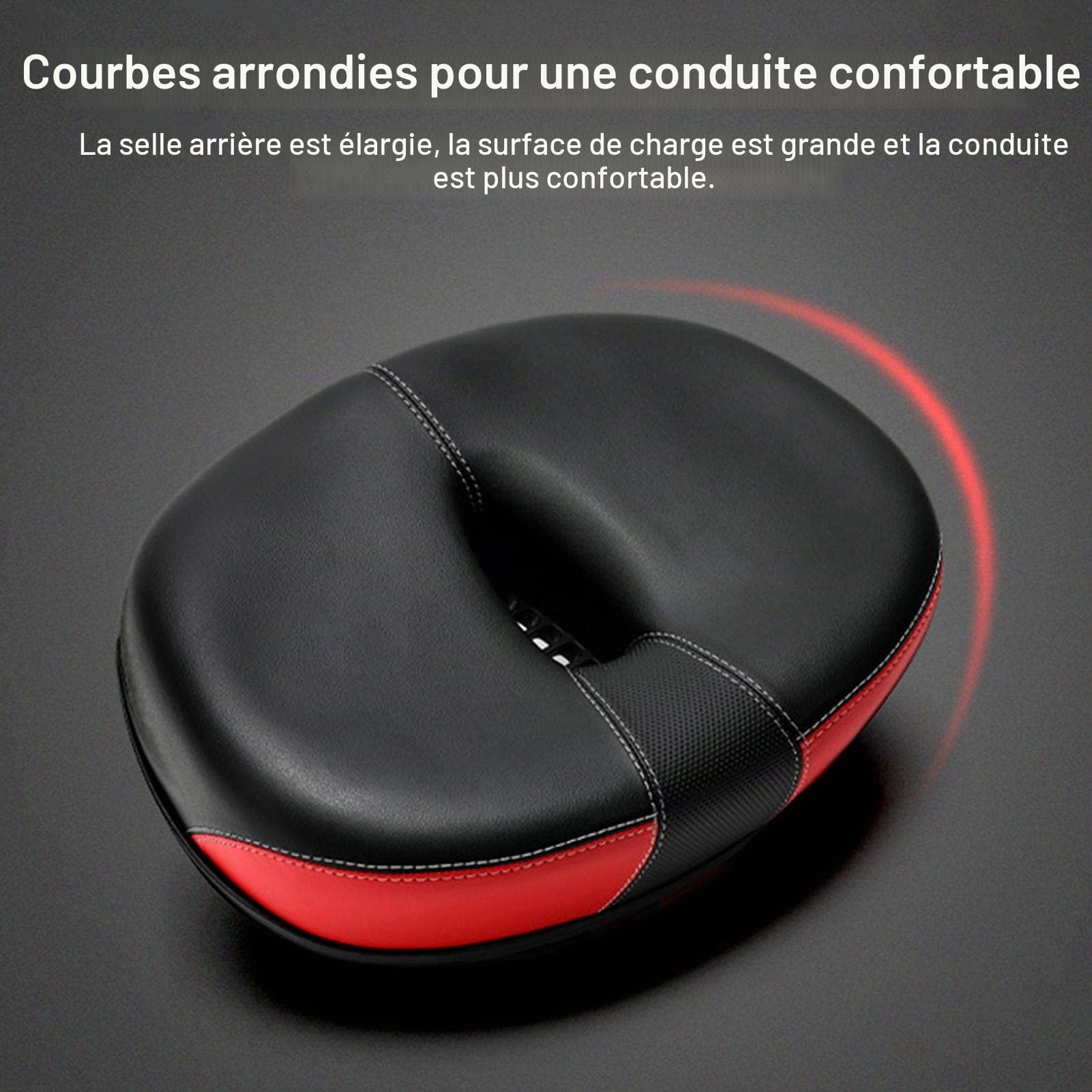 Selle Velo Confortable, Selle sans Nez, Siège Vélo Confortable, Remplacement Selle Vélo Réfléchissant, pour Le Confort des Hommes Et des Femmes