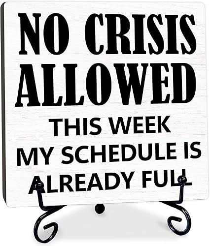 Miniatura 19 de Letrero de madera positivo de oficina con soporte de metal, I Match Energy, placa de madera inspiradora, regalo para mujeres y hombres, decoración