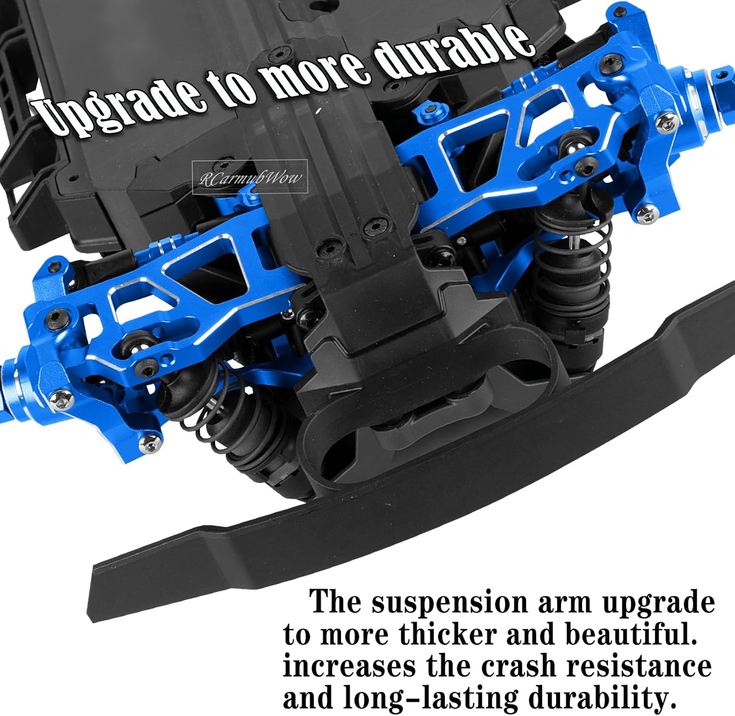 RC Upgrade Parts for Mini Slash 4X4,Mini Rally VXL Ford RS200(#108164-1#108046-1),RC Suspension Arms,C-Hubs Caster Blocks,Front Steering Block Knuckles,Rear Stub Axle Carriers,Navy Blue