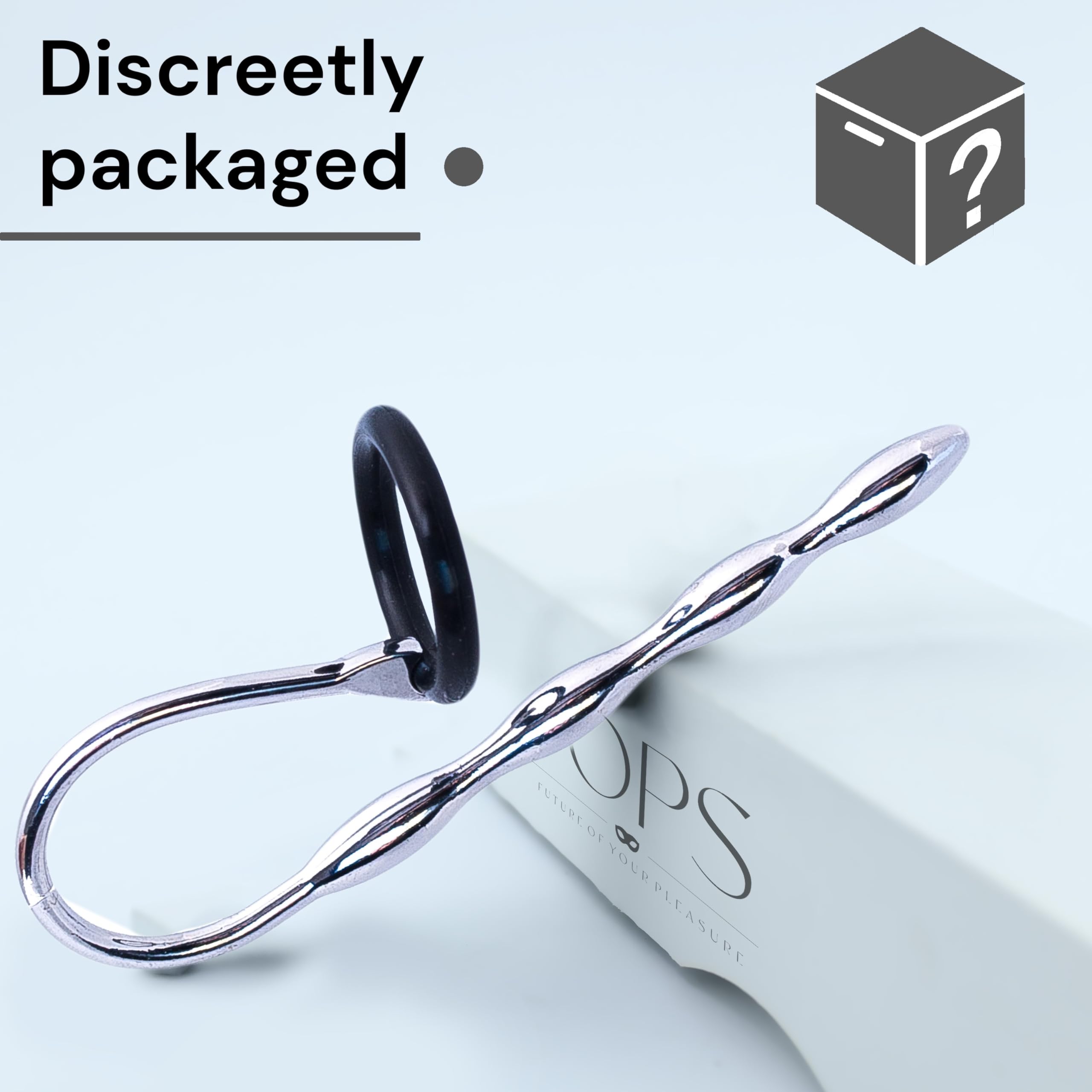 FOPS Dilatatore Uretrale Acciaio Inossidabile 12cm ⌀0.8cm Sonda Uretrale Maschile Sex Toy Uomo Anello Pene 2.5-3cm Urethral Plug Bordi Lisci Argento Per Piacere Intenso N16-23
