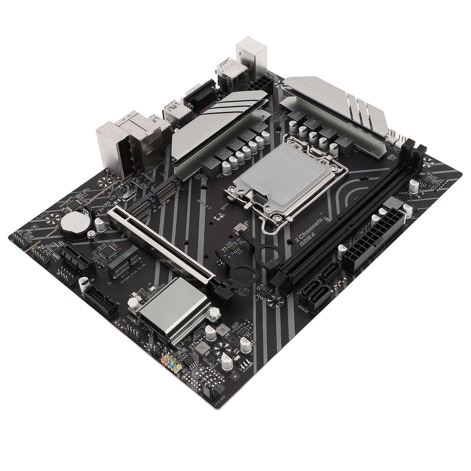 Płyta Główna z Dwoma Gniazdami M.2, Płyta Główna do Gier, Płyta Główna ATX DDR4 Dwa Gniazda M.2 PCIE 4.0 1000 Mb/s USB3.2 Gen1 dla LGA 1700, z Dźwiękiem Realtek ALC897 HiFi