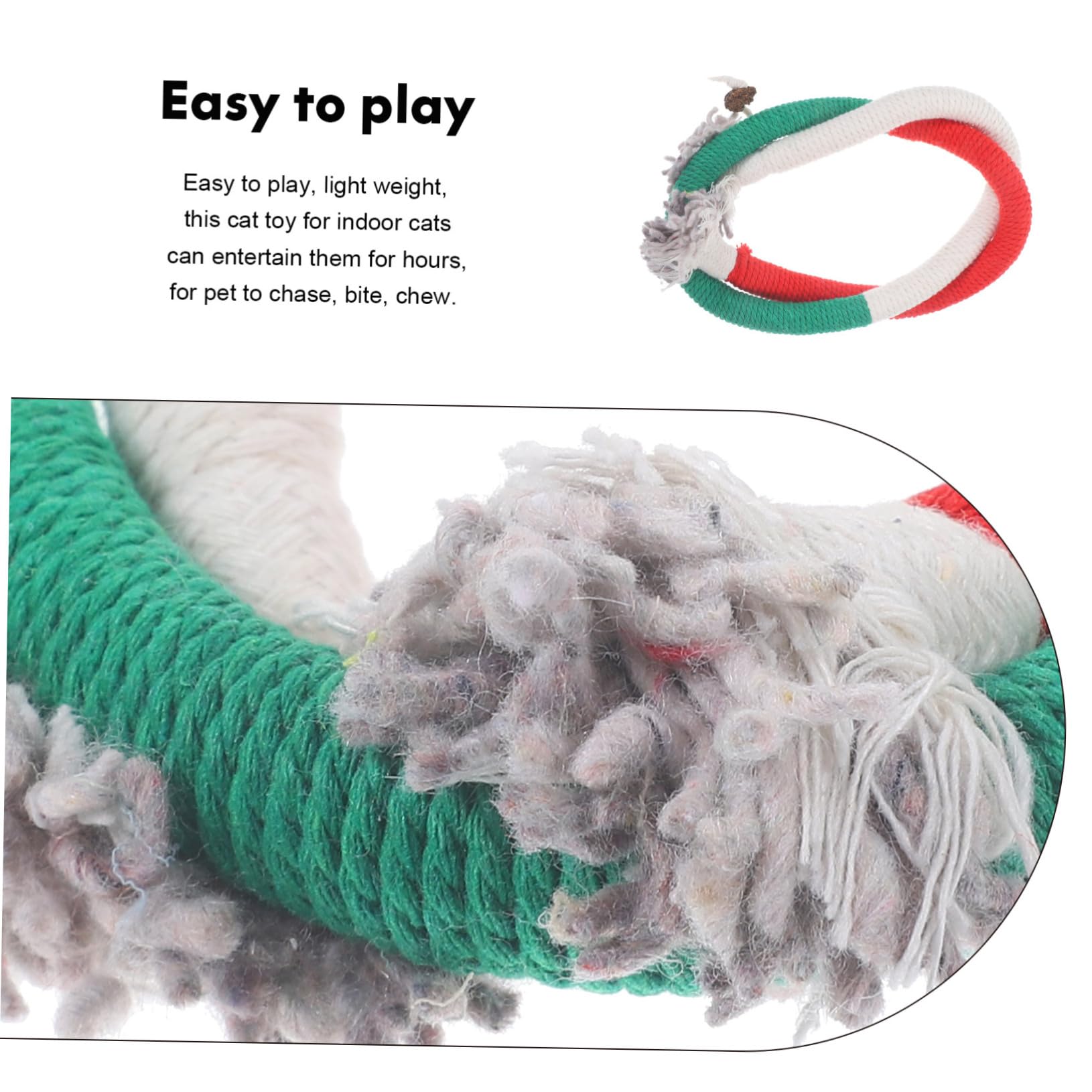 Yardwe 15pièces Jouets Interactifs Corde De Chat avec Herbe à Chat Jouets à Mâcher pour Accessoire Amusant pour Éveiller Les Instincts De Chasse