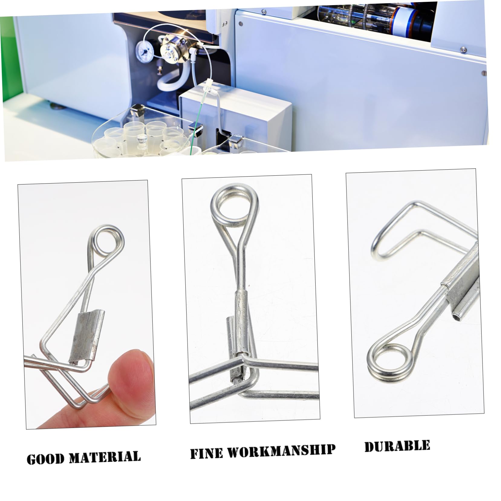 FUNOMOCYA 10 Pcs Spring Water Stop Clip Tubing Clamps Flow Control Hose Pipe Tube Clamps Fuel Line Hose Wine Beer Bottle Hose Clamp Control Tube Clip Hoses Carbon Steel Galvanized Silver