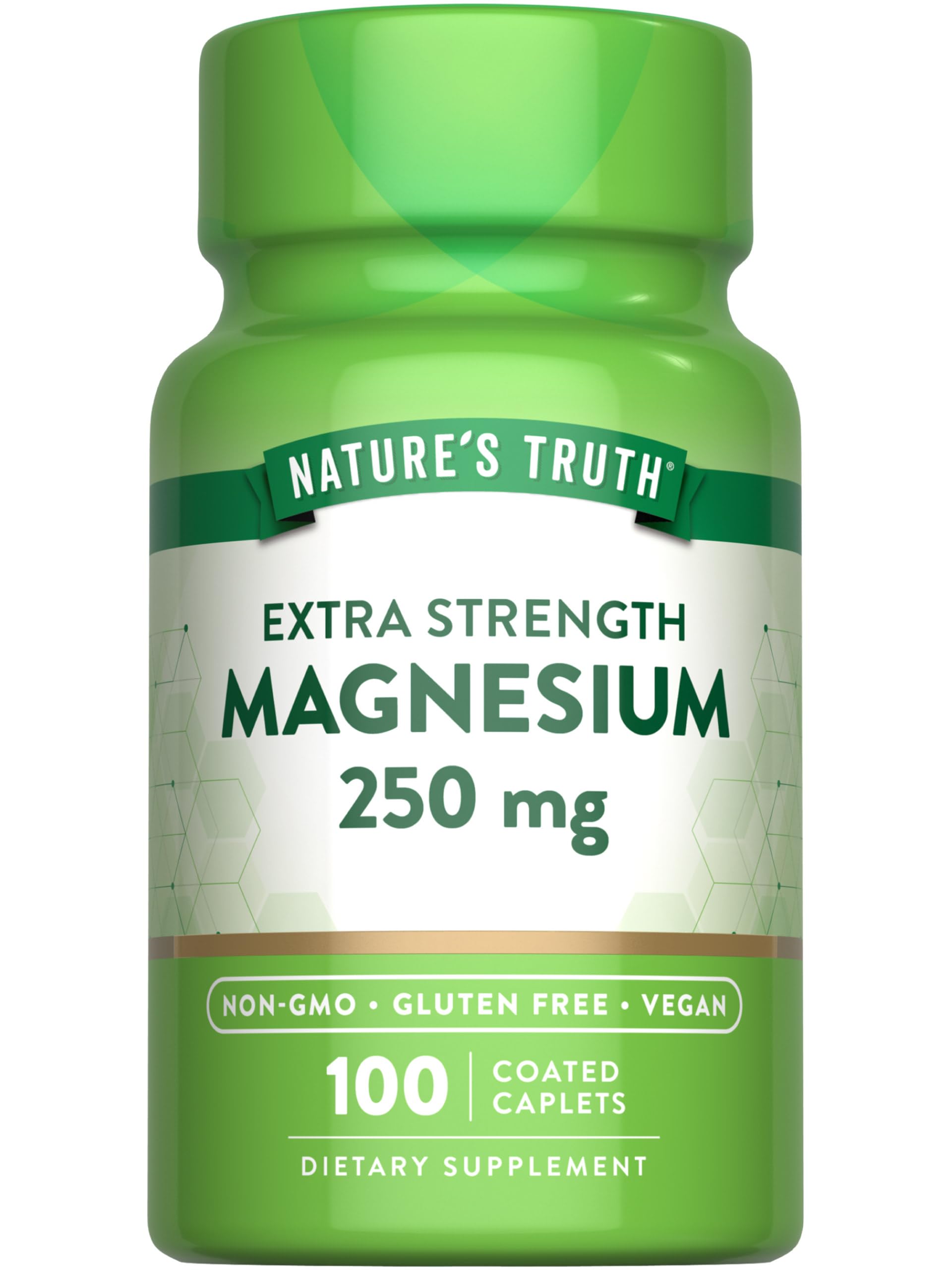 Nature's Truth Magnesium Supplement | 250 mg | 100 Caplets