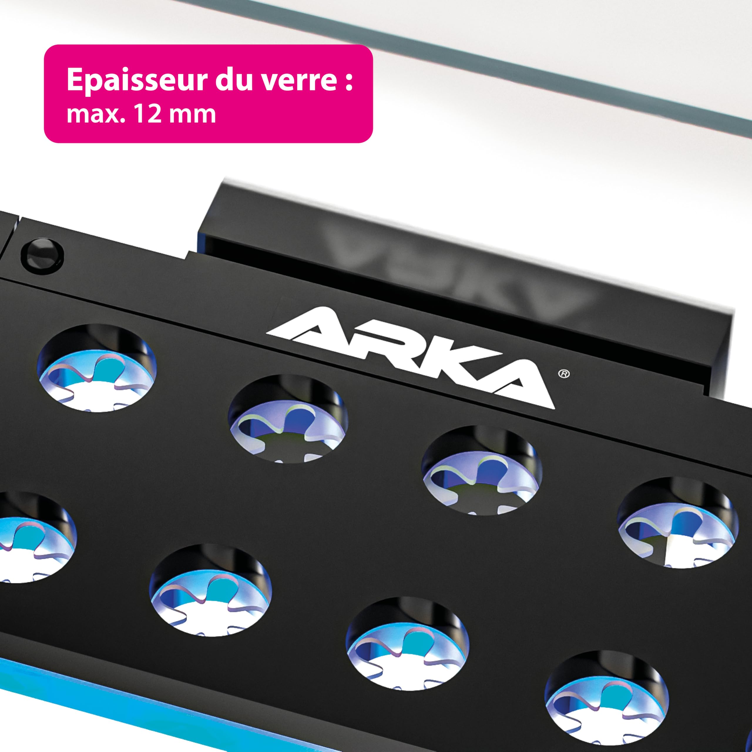 ARKA Support pour Boutures de Coraux 16 Trous - myReef Frag Rack Aimanté | pour plugs récifaux et boutures, fixation magnétique, support de culture, élevage et croissance des coraux, eau de mer
