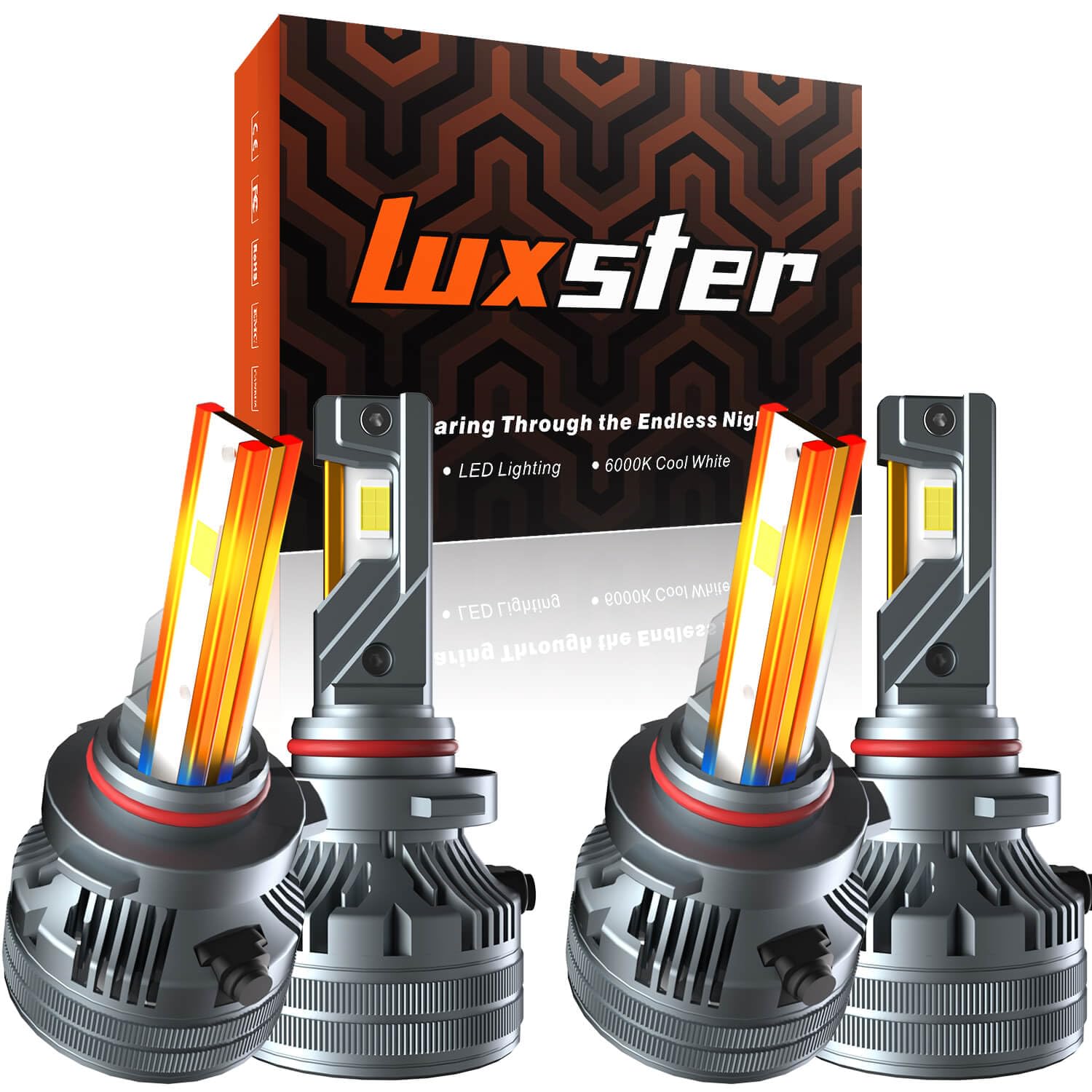 LUXSTERPunisher 40000LM Fit for 2007 Toyota Matrix LED Headlight Bulbs - Low Beam and High Beam
