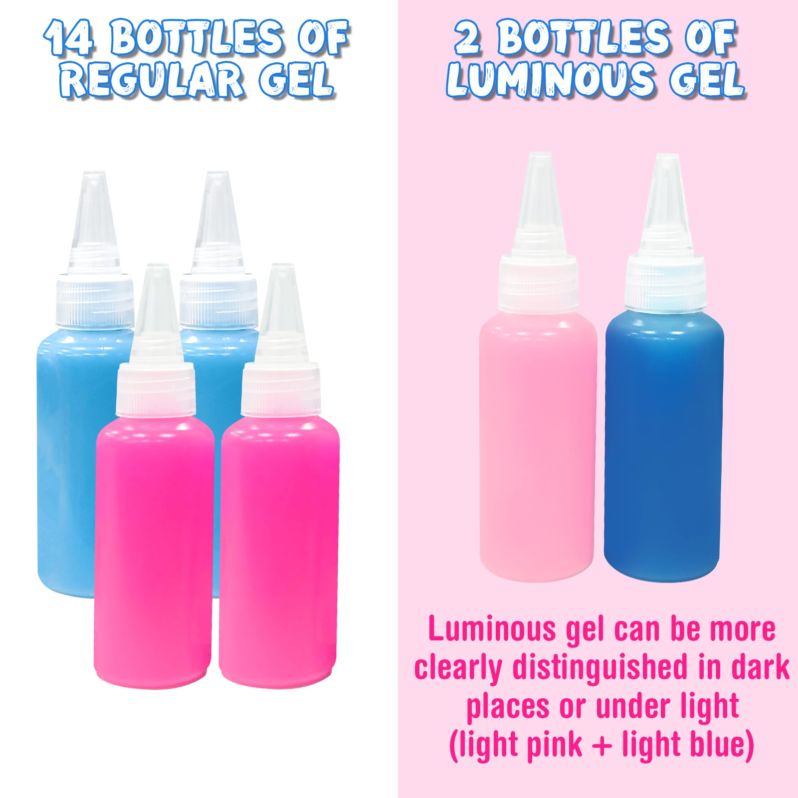 Balakaka Aqua Gelz Set 20 Bouteilles Gel Coloré Jouet Créatif 3D