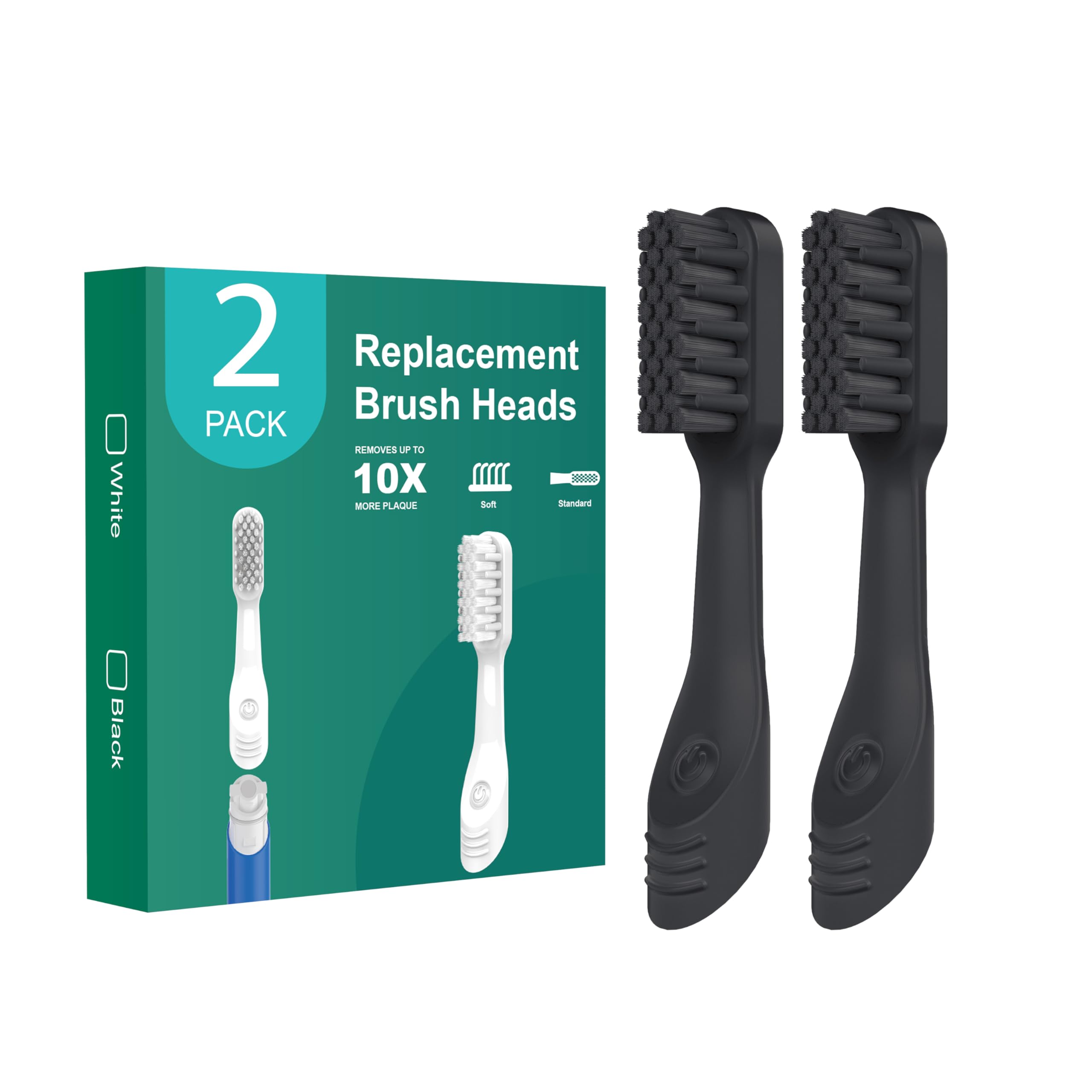 LiveCoco Recyclable Brush Heads - Soft Bristles - 100% Recyclable, Long Lasting Bristles