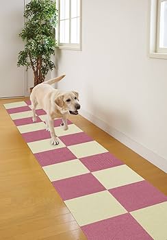Amazon.co.jp: おくだけ吸着 ペット用撥水タイルマット 8枚入