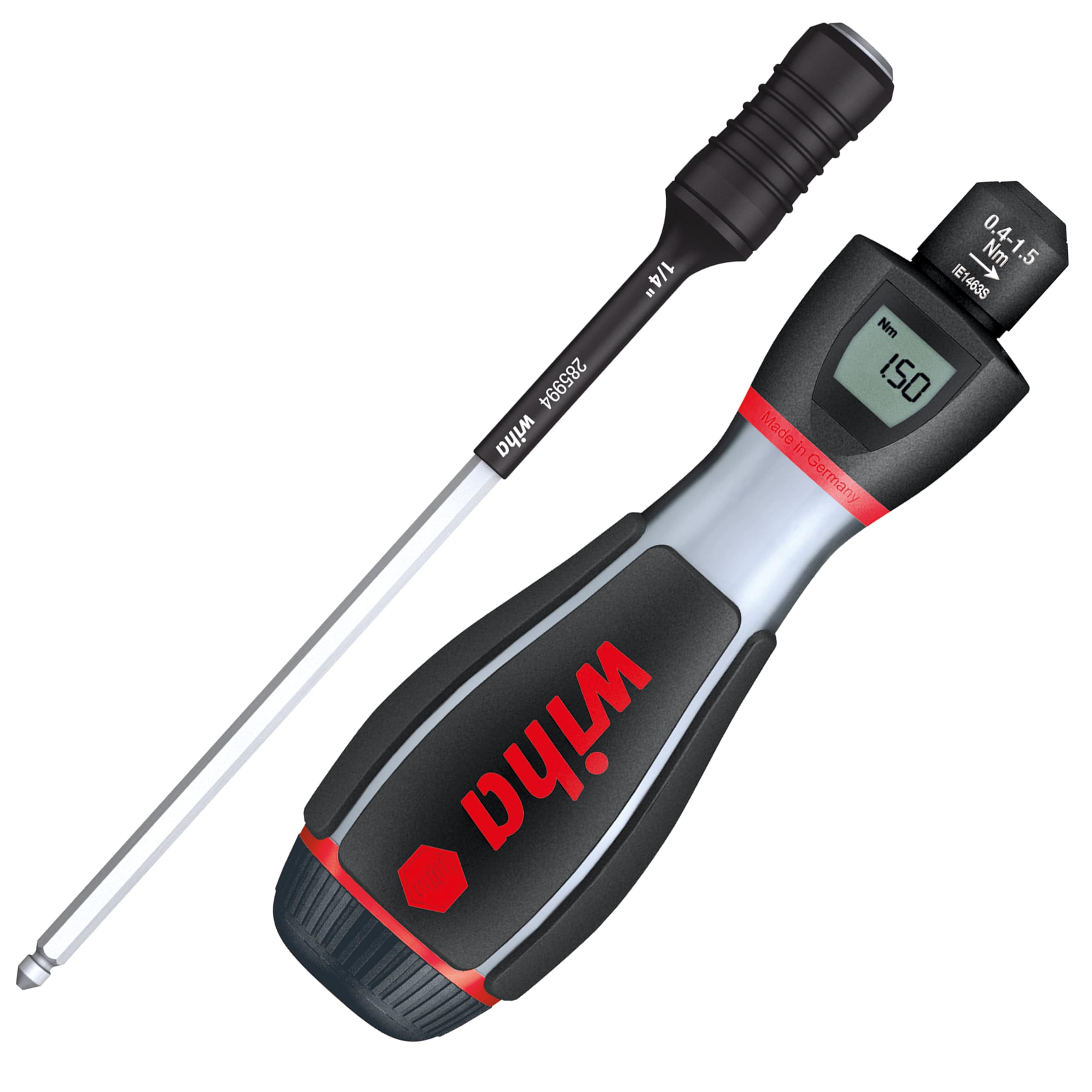 Wiha 36886 Torque Screwdriver Hex 4mm ITorque 0,4 to 1,5NM With Digital Scale