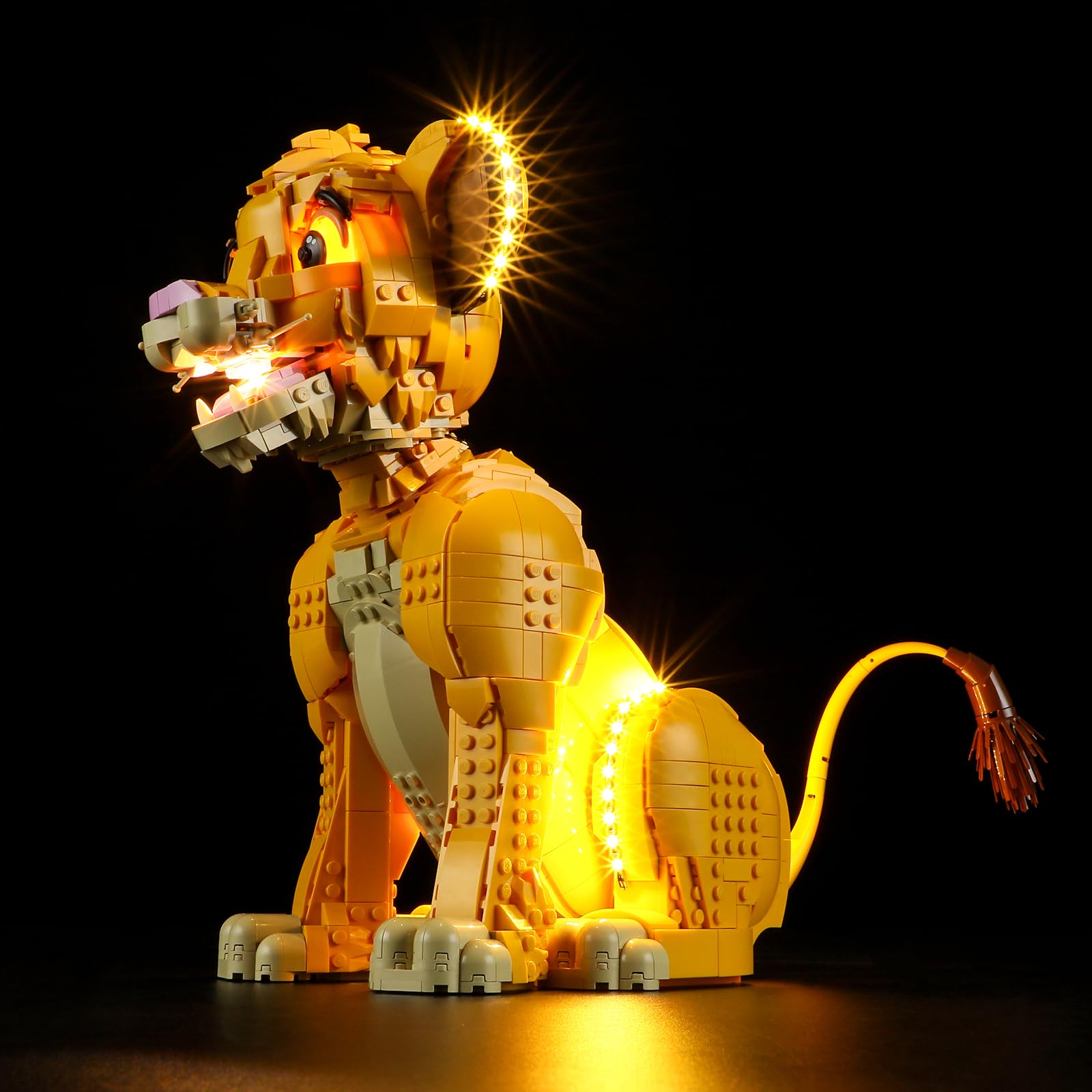 MENZAVA LED Light Set Compatible with LEGO 43247 Young Simba the Lion King Disney Building Blocks Model - Model Set NOT Included