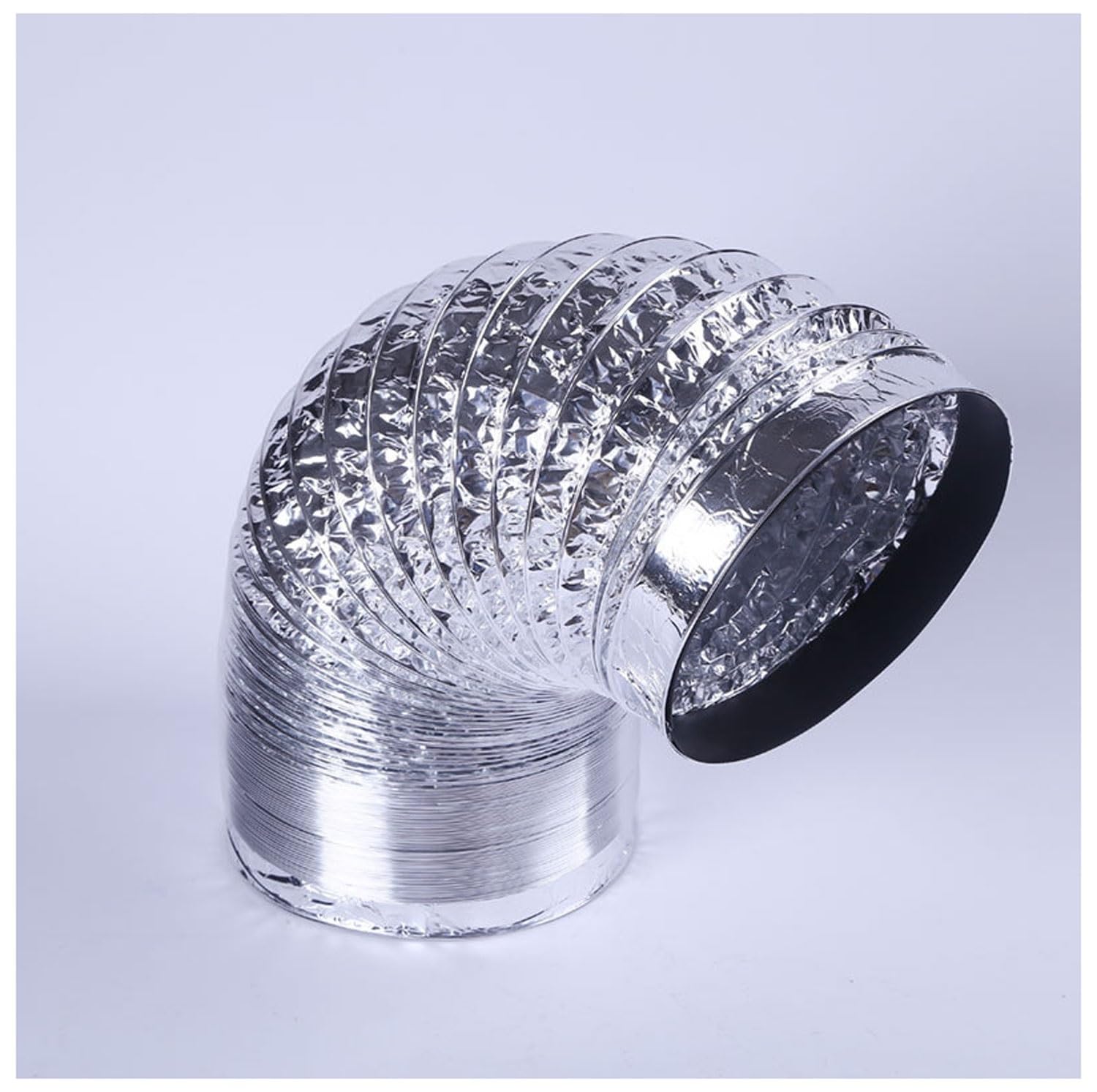 Condotto Flessibile in Alluminio, Tubo Flessibile for Condotto di Ventilazione in Alluminio, Diametro 80-300 mm, Lunghezza 2-5 m(4m,200mm)