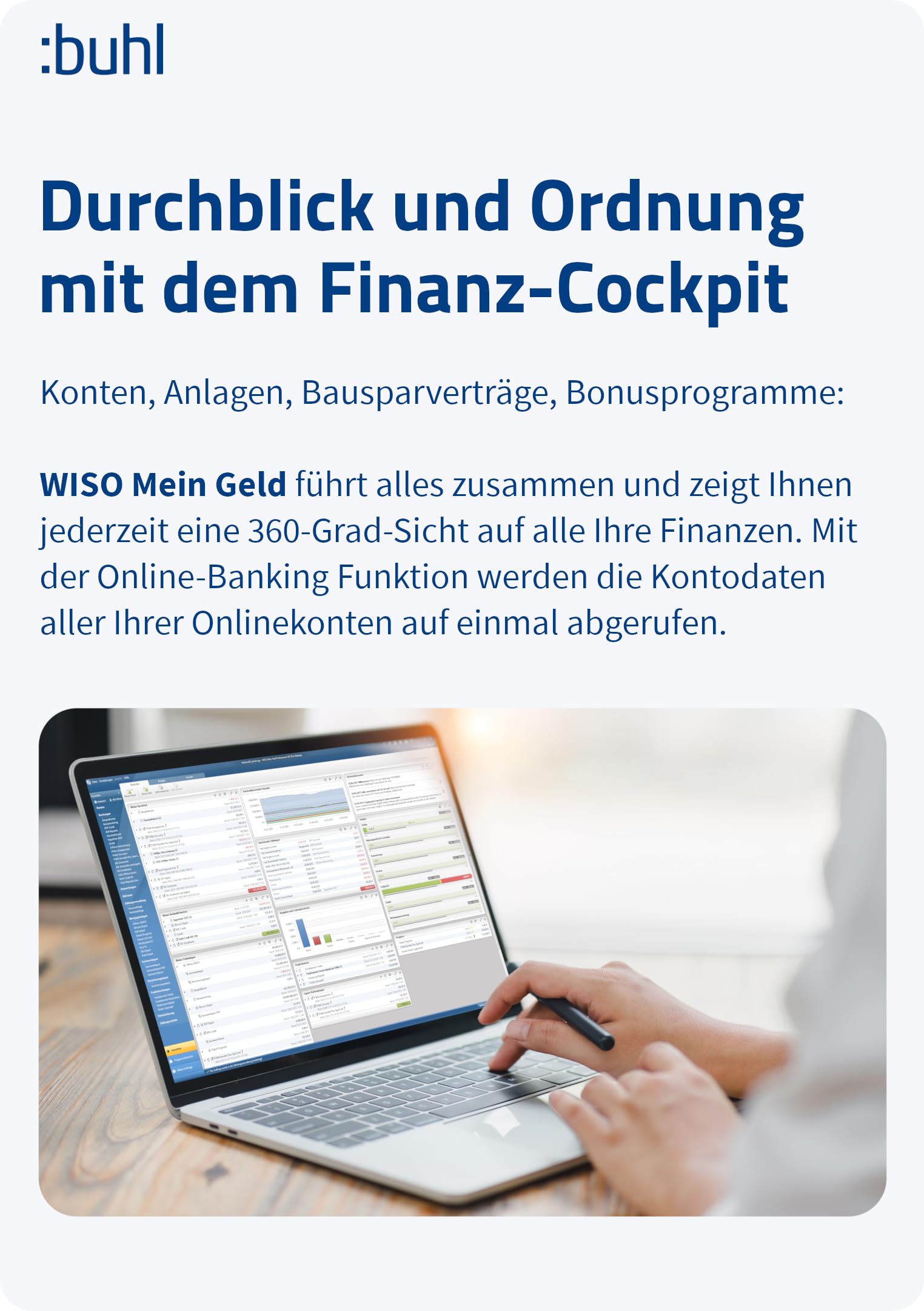 WISO Mein Geld Prof. 2026 | Online-Banking für alle Konten | Perfekter Überblick über Ihre Finanzen | Prof.: Mehr Auswertungen, Verwaltungsmöglichkeiten, uvm. | Windows Download | Updates bis 2028