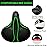 Oversized Bike Seat, Wide Bicycle Seat for Women Men Comfort, Universal Waterproof Bike Saddle Replacement with Safety Reflective Strip for Peloton, Exercise Bikes, Cruiser, City Bikes