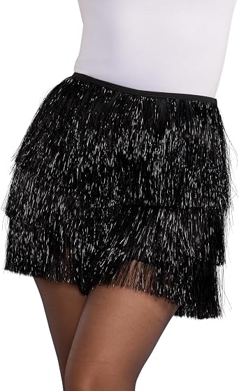Tipsy Elves Womens Tinsel Fringe Shorts - Cute Festival and Holiday Party Wear for Women