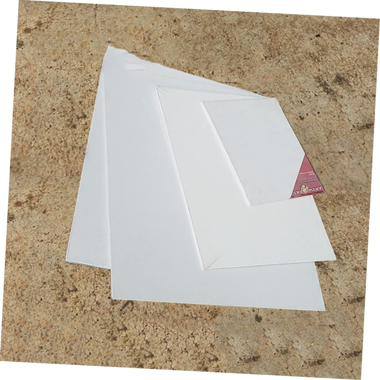 Uonlytech 4pcs Artist Canvas Panel Boards Canvas for Painting Suitable for Oil and Tempera for Students and Professionals
