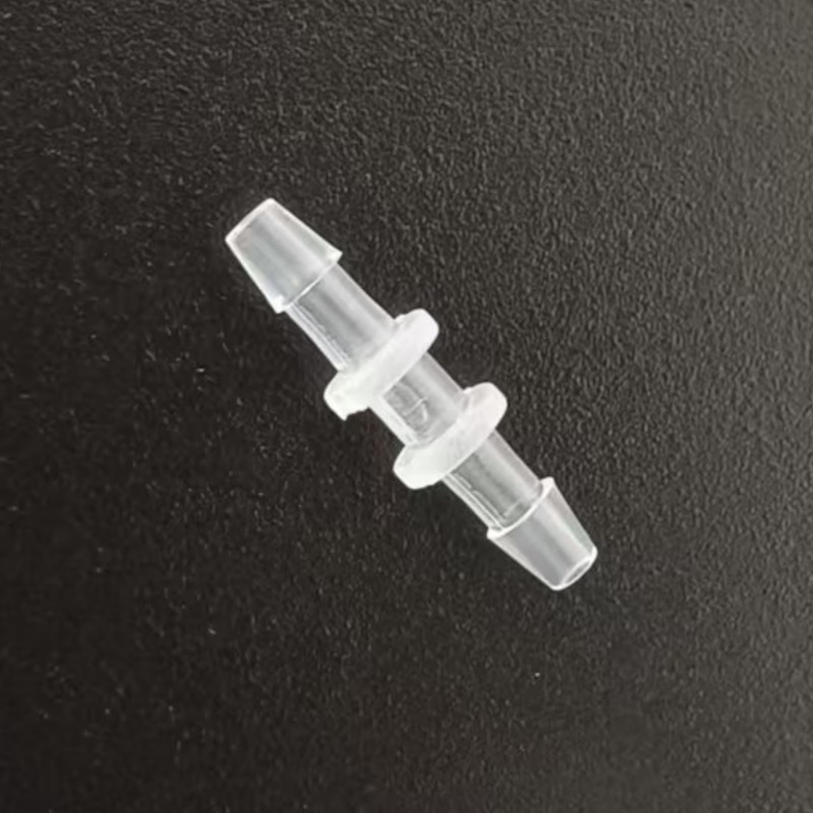 3/32 Inch Hose Barb Fitting Tube Connectors - 20 Pack, Durable PP Transparent Barbed Fittings(ID 1.0-1.6mm)