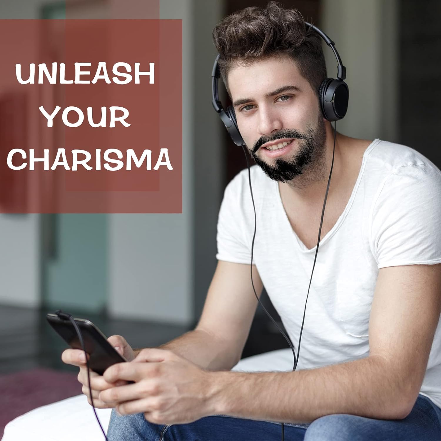 Juexica 2 Pieces Fake Beard Realistic Human Hair Face Black Mustache Costume Beard for Adults Men Invisible False Beards, Glue Not Included, 1 Count : Clothing, Shoes & Jewelry