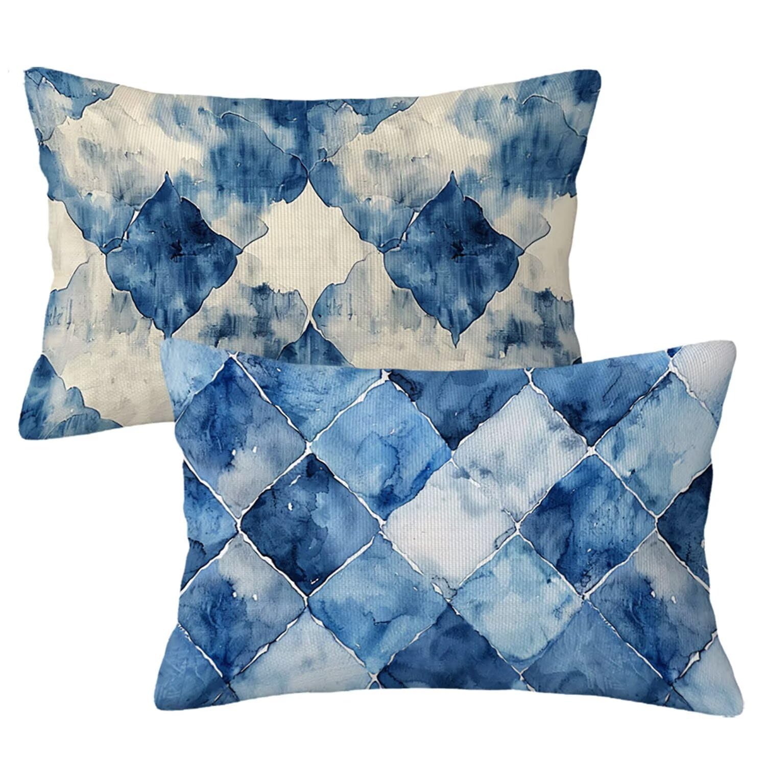 Housse coussin 40x60 cm lot de 2 pour rénover canapé et terrasse
