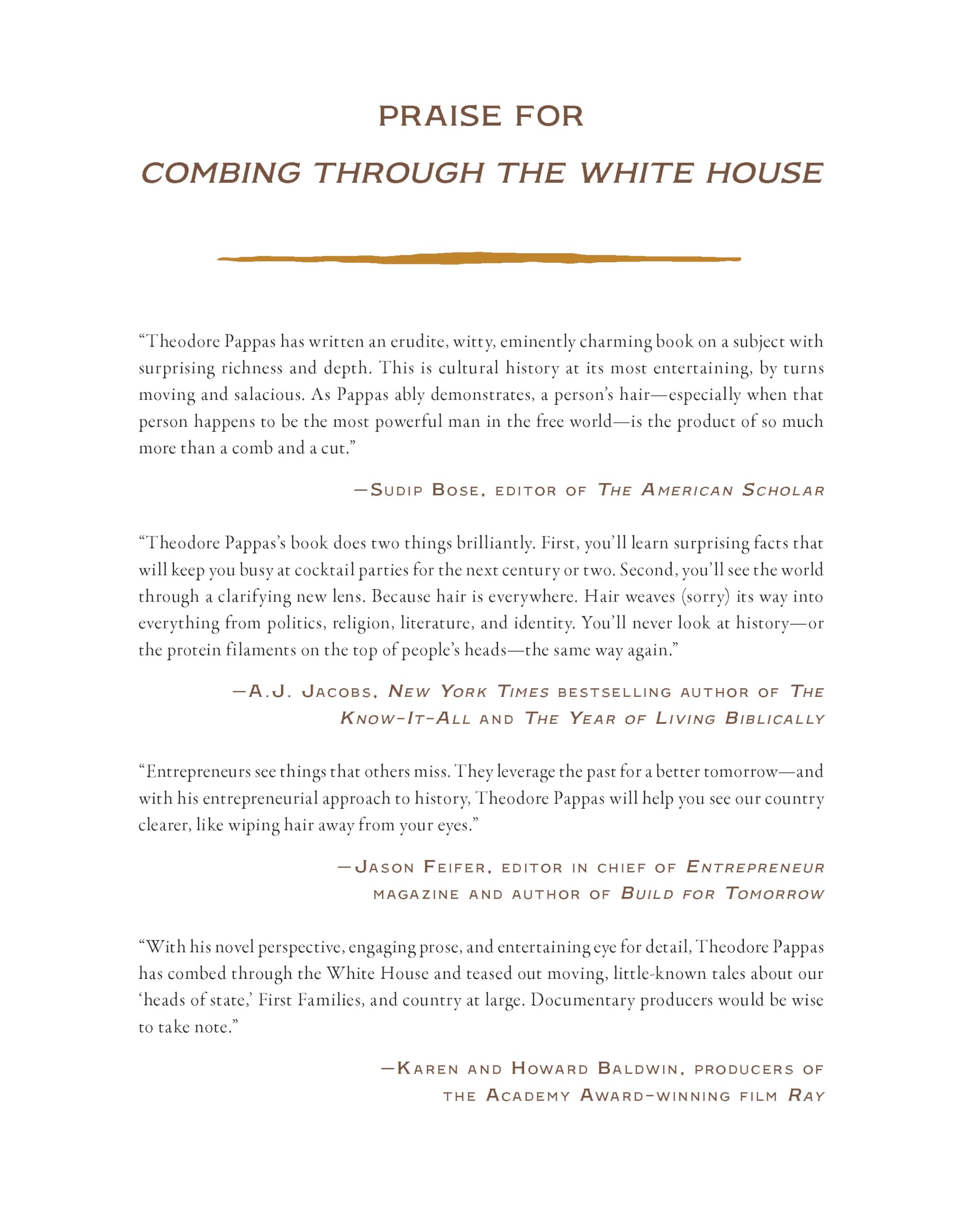 Combing Through the White House: Hair and Its Shocking Impact on the Politics, Private Lives, and Legacies of the Presidents - Image 7