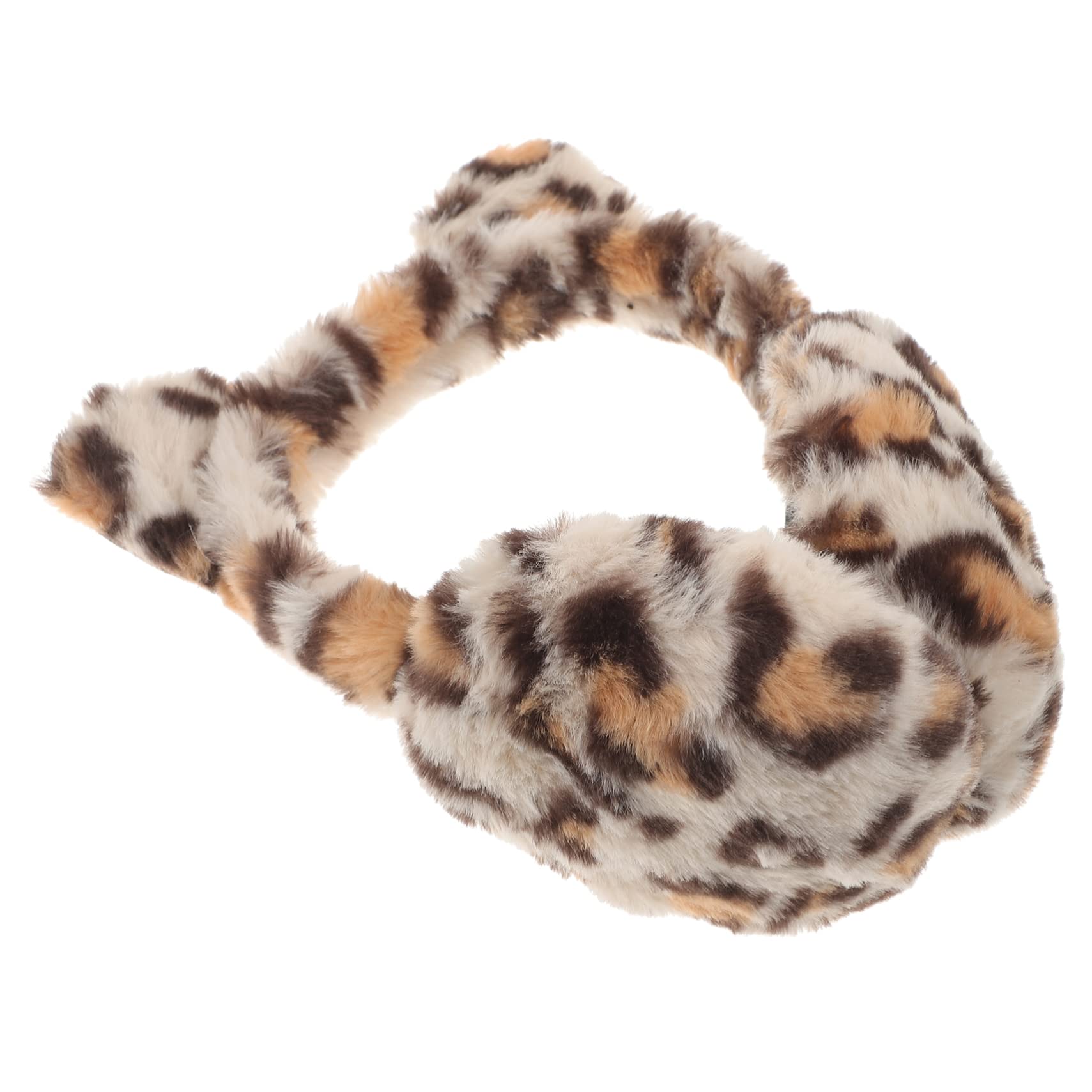 FOMIYES Fashionable Leopard Print Earmuffs Warm Winter Ear Muffs for Women and Girls