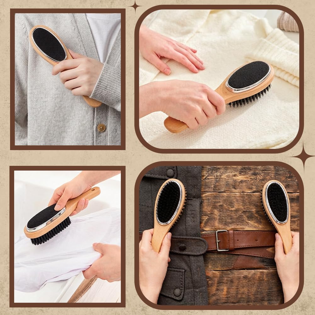 4 spazzole per pelucchi 3 in 1, spazzola per pelucchi double face, multifunzione, per la pulizia della casa, la rimozione dei peli di animali e la cura degli abiti da ufficio