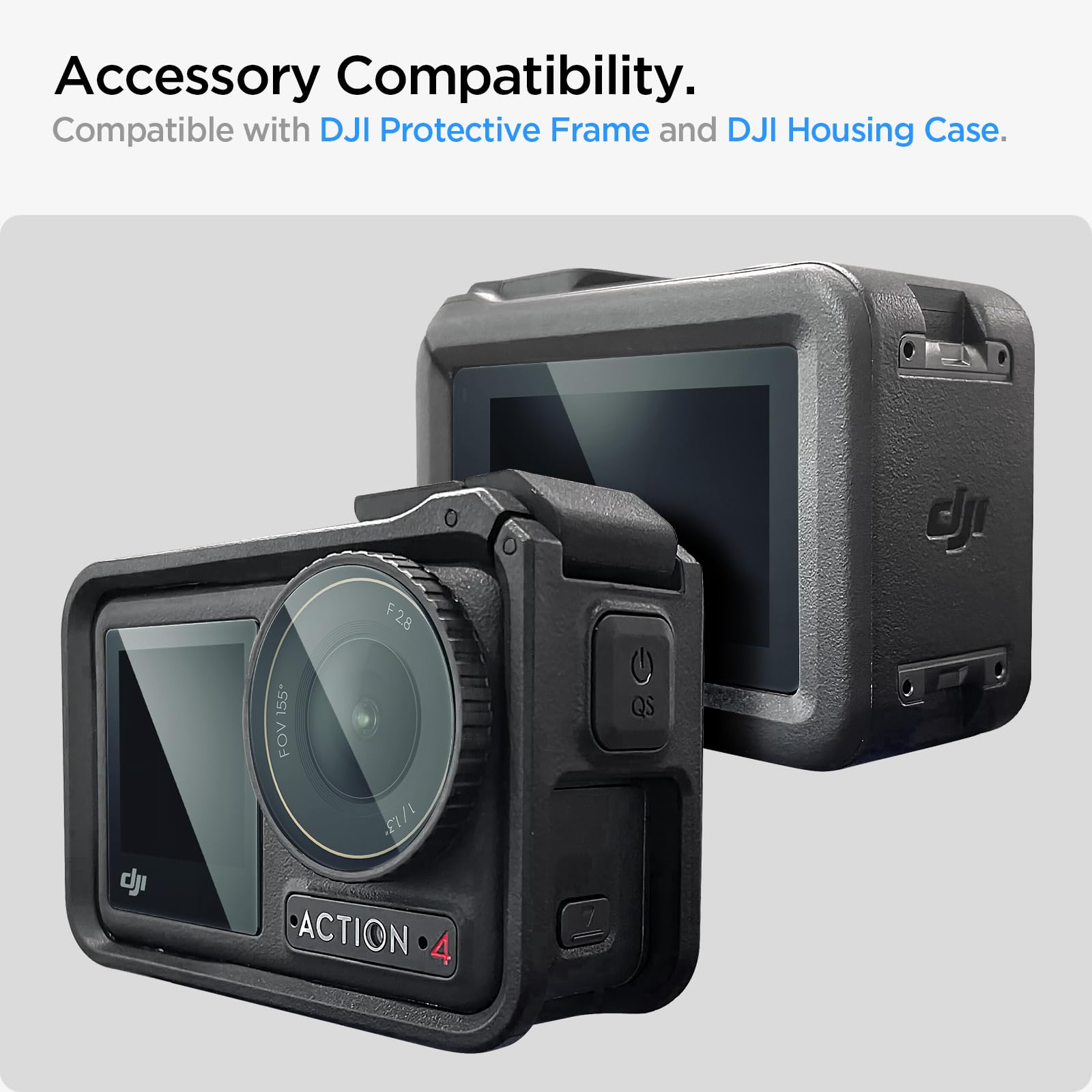 Amazon | Spigen ガラスフィルム DJI Osmo Action 4 用 ガラス及び 