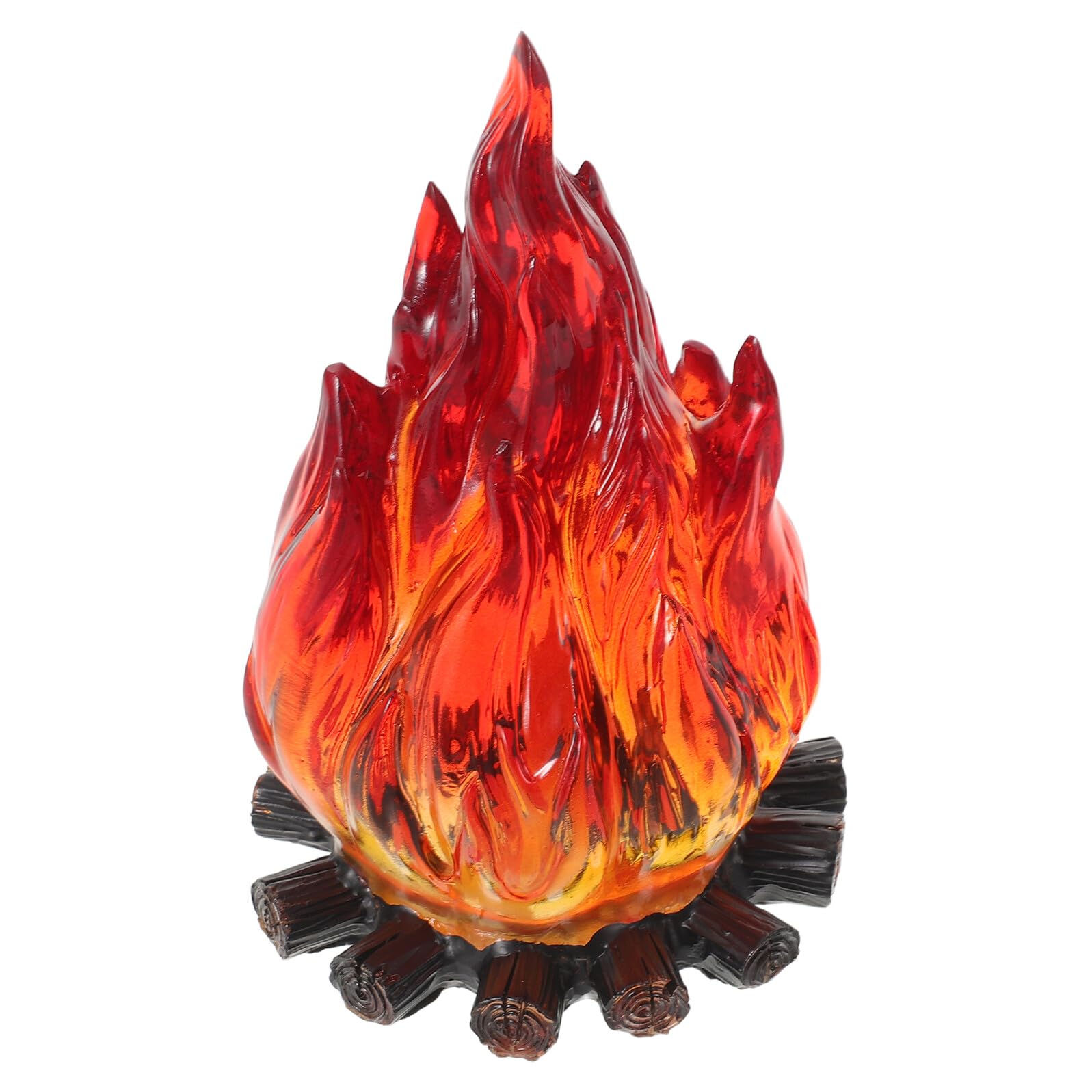 jojofuny Luz Nocturna con Llama Simulada Lámpara de Mesa Decorativa Inalámbrica Efecto Fuego LED para Dormitorio Escritorio de Picnic para Acampar al Aire