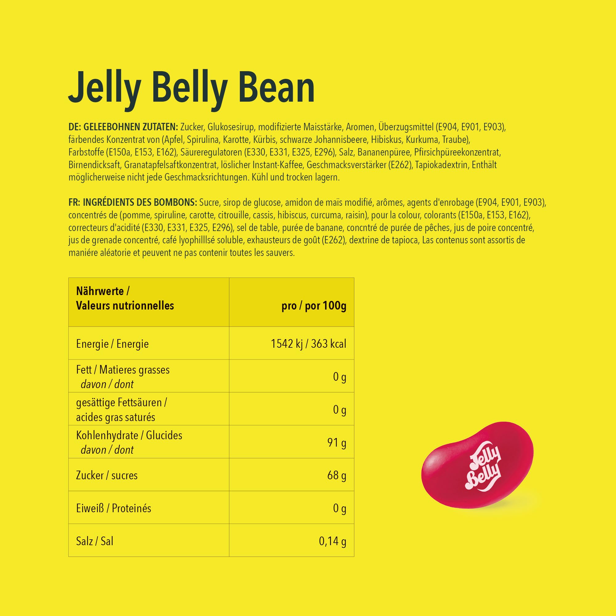 Jelly Belly Bean Boozled 100g avec roue + Sac de recharge (54g) – Bonbon americain - Défi goûts bizarres – Jelly Beans Challenge – Jeu Amusant & Extrême – Idéal pour Soirées, EVG/EVJF & Fêtes