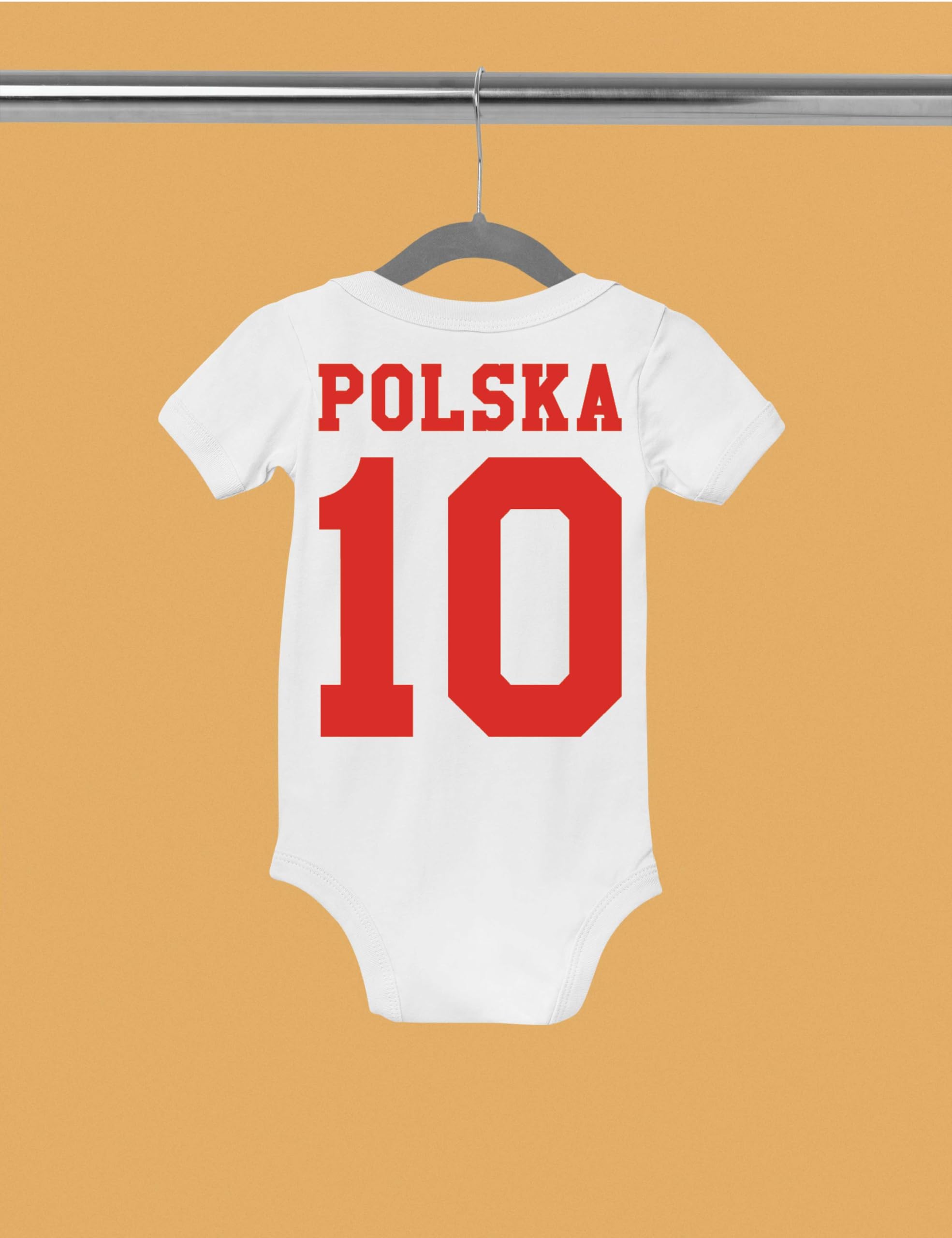 Kinder Baby Strampler Shirt Polen Wunschname + Nummer