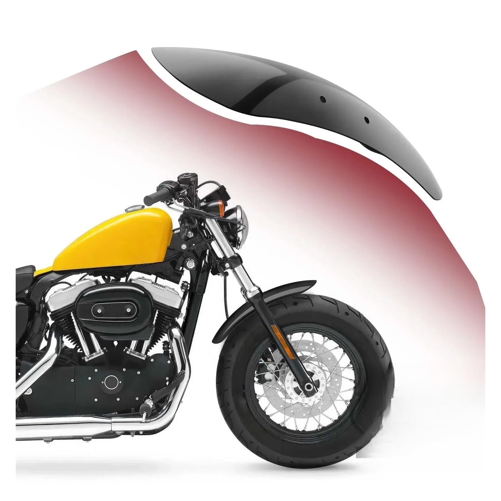 Parafango Anteriore Corto Per Moto Protezione Per Fuoristrada Nero Per Ha&rley Sportster XL 48 Forty Eight 2010-2017 componenti parafangos