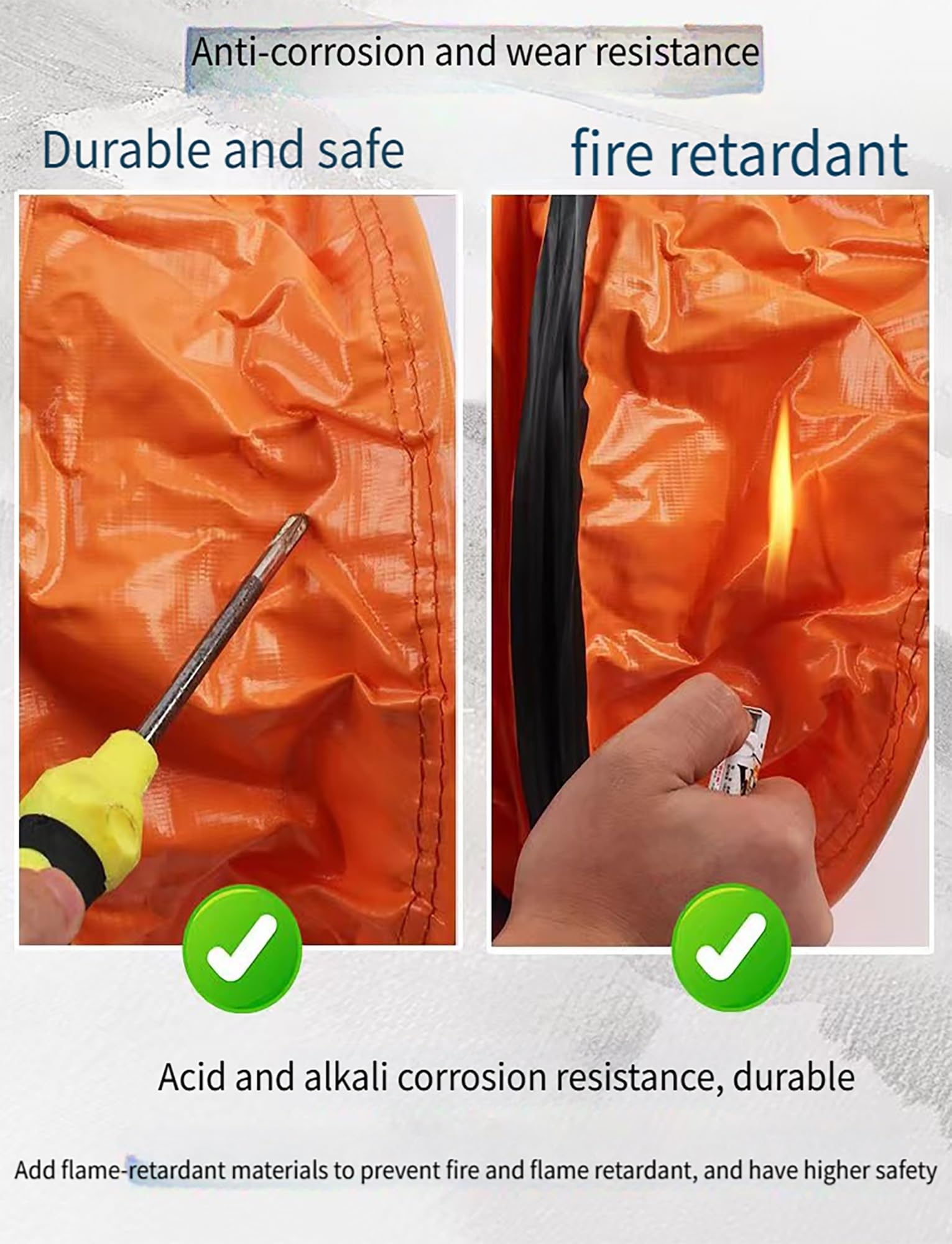 Manguera de PVC resistente for conductos de aire acondicionado y sopladores de servicios públicos. Tubo de escape ajustable for fábricas(10m,40cm/15.75in)