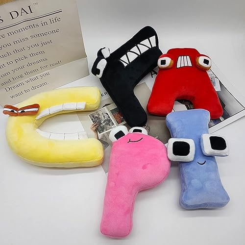 Vista 2 de Alphabet Lore - Muñecas de peluche para niños y adultos, muñecas de peluche del alfabeto Lore, regalos para amigos y familiares