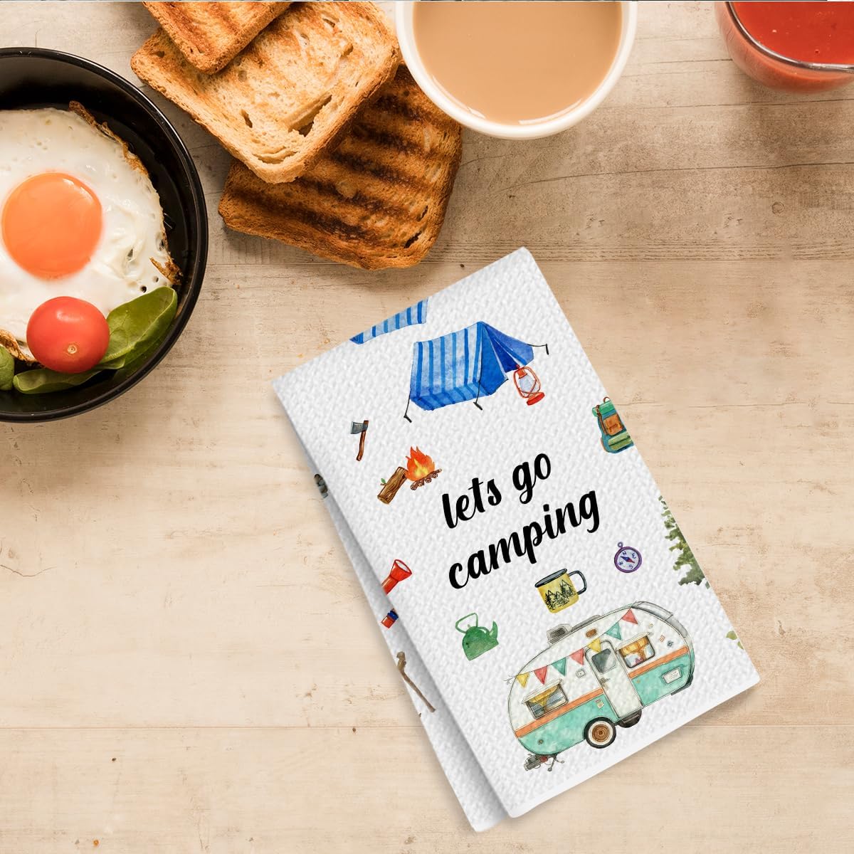 Camping Kitchen Towels, Camper Accessories, Camper Gifts for Women Men