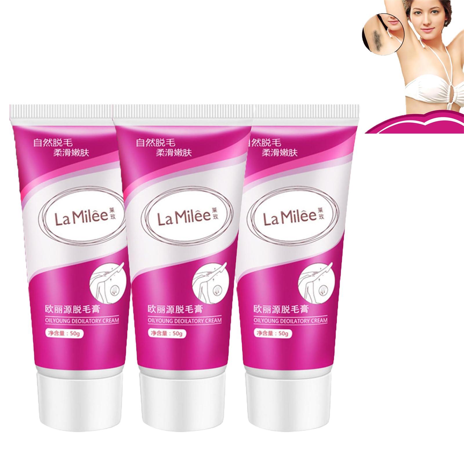 Generisch Crema depilatoria íntima para hombres y mujeres, para piel íntima y sensible, crema depilatoria para zonas íntimas, depilación rápida y efectiva, para todos los tipos de piel (3 unidades)