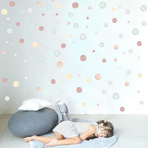 Calcomanías de pared boho irregulares de lunares  Calcomanías de sala de juegos, calcomanías para niños, calcomanías de guardería (color DOT)