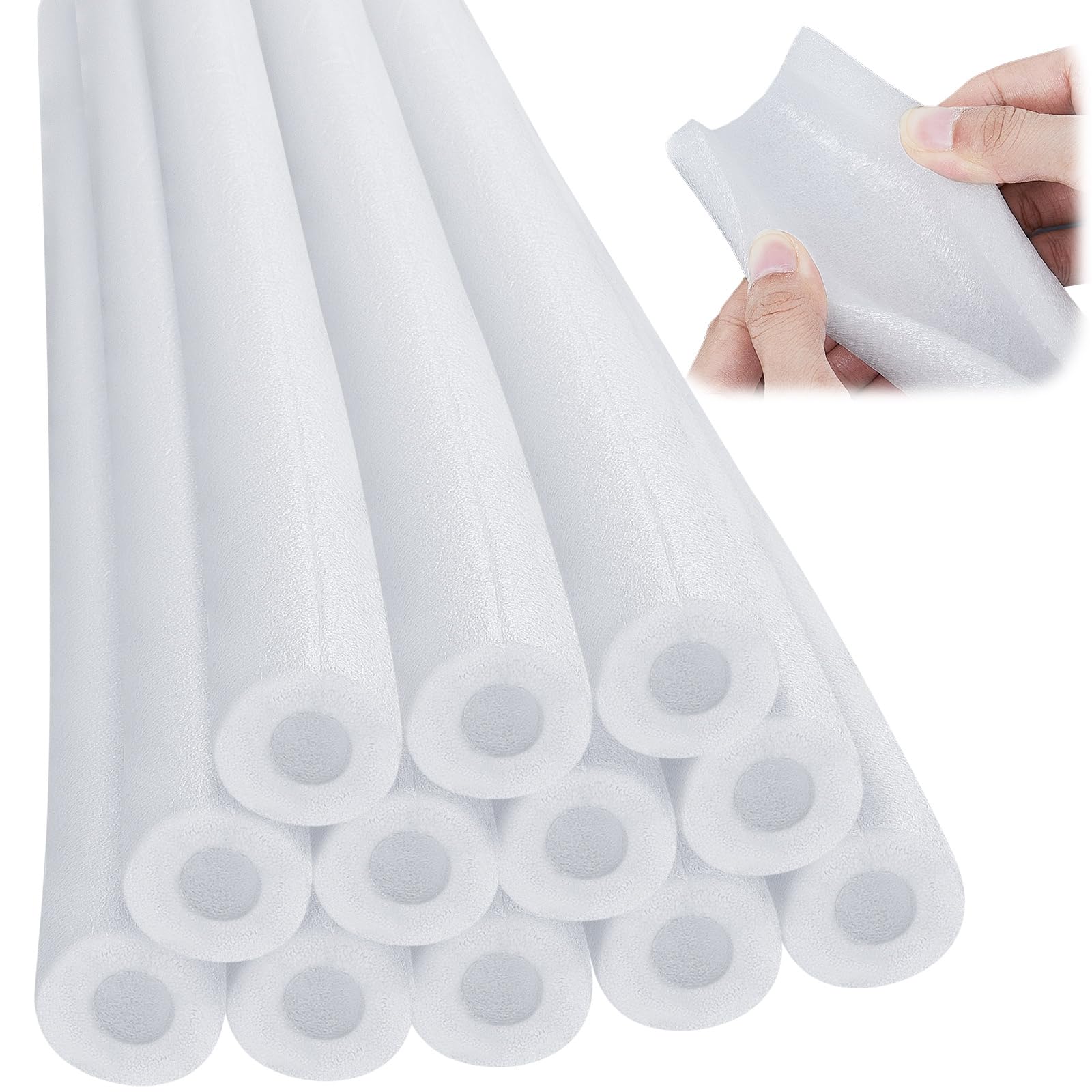 Photo 1 of Insulating Foam Pipe Covers Pipe Insulation Freeze Protection Heat Preservation Foam Tube for Tubing Outdoor Water Pipe Insulation Water Pipe Freeze Protection 