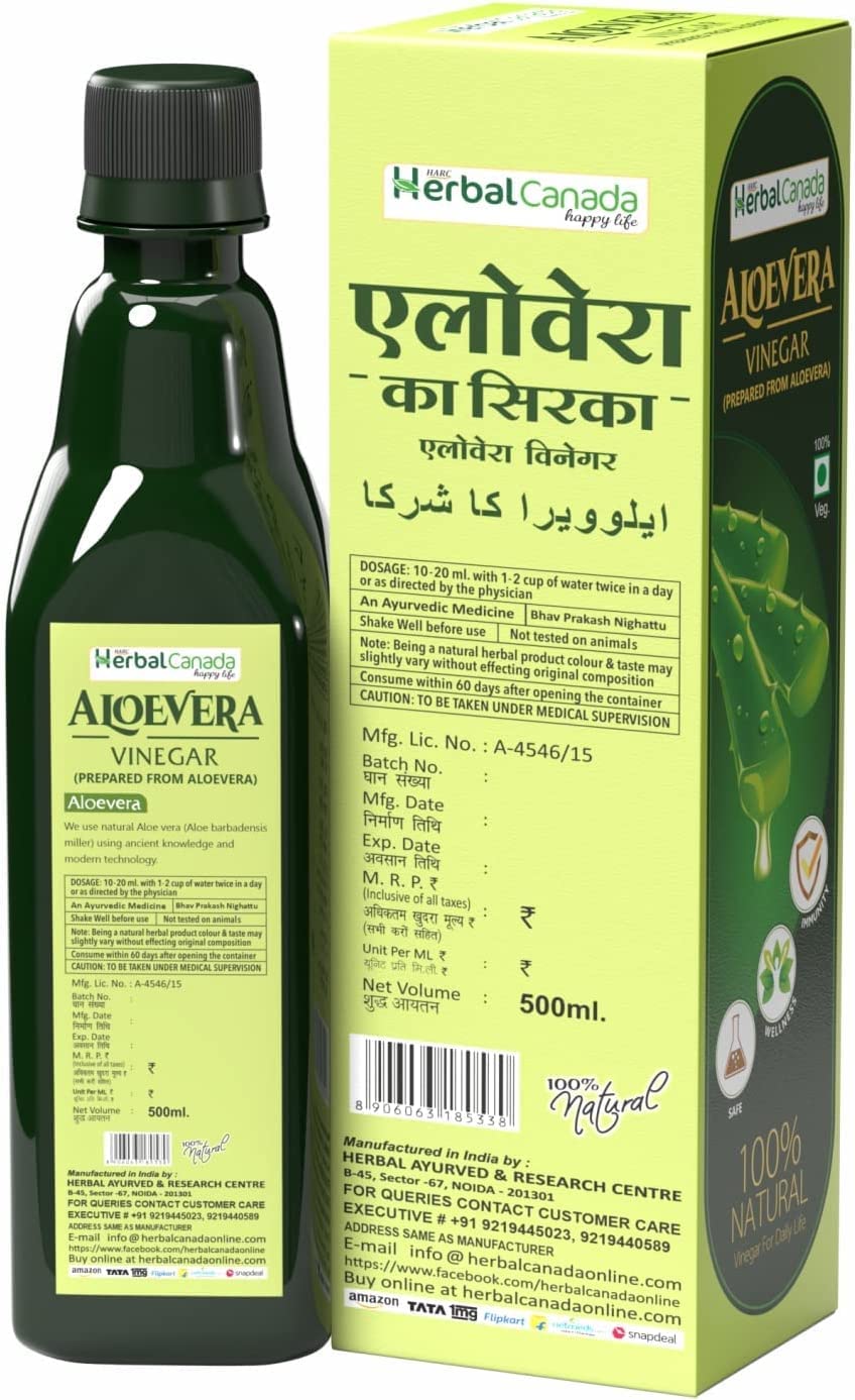 CROW Ziołowy ocet Canada Aloevera 500 ml