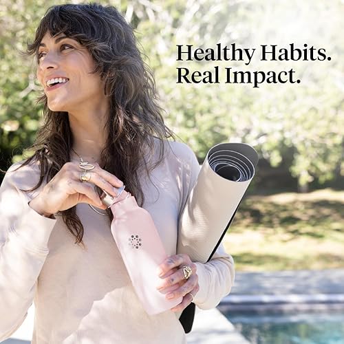 Vista 53 de Lifefactory Botella deportiva aislada al vacío de acero inoxidable de 16 onzas, mezclilla oscura Mezclilla oscura,Desert Rose,Brillante rosa,Negro