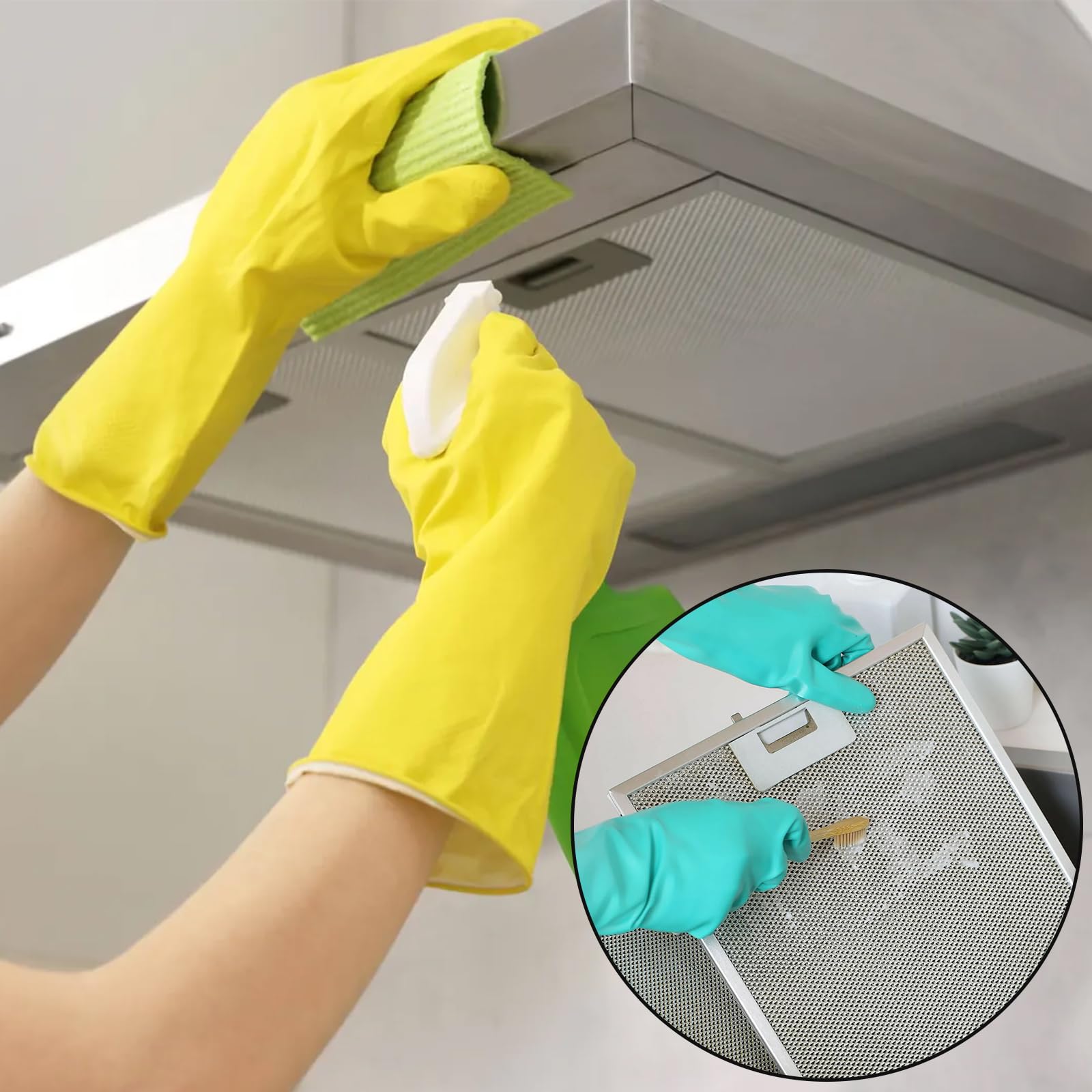2 pièces 260mm x 230mm Filtre Hotte Aspirante pour Hotte Aspirante AEG Blancs Grande Capacité de Stockage d'huile Résistance aux Hautes Températures Pièce de Rechange 5 Couches