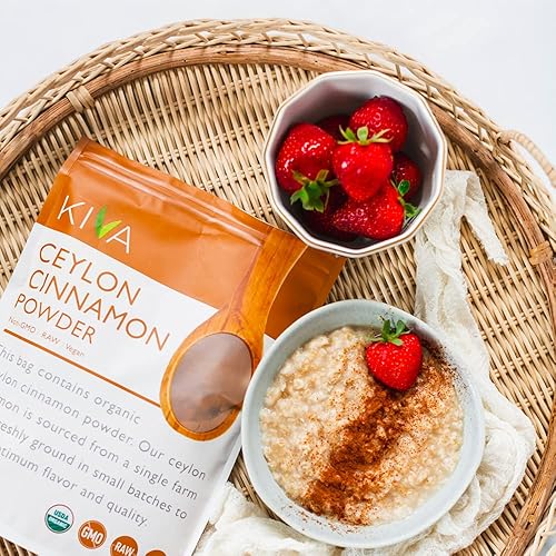 Miniatura 2 de Polvo de canela ecológico de Ceilán Kiva recién molido Tamaño Jumbo Botellas de 12 libra