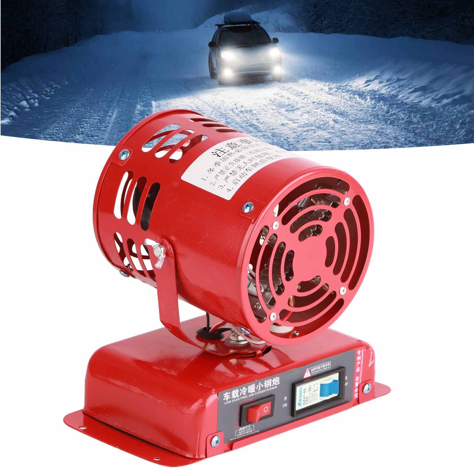 Calentador de Coche Portátil de 12V, Calefactor Coche Mechero de Aleación de Aluminio, 50 ℃ - 70 ℃, Calentador de Automóvil con Encendedor de Cigarrillos, 1000W-1200W, para Desempañar Cristales(12V)
