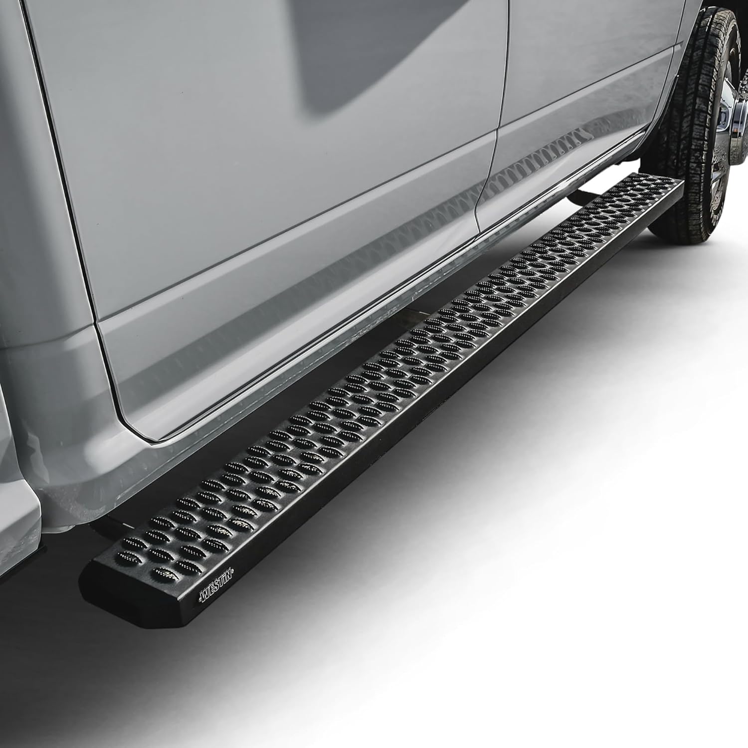 Westin 27-74765 Grate Steps Running Boards 83 in. Textured Black Pair (Required Mounting Kit Sold Separately)