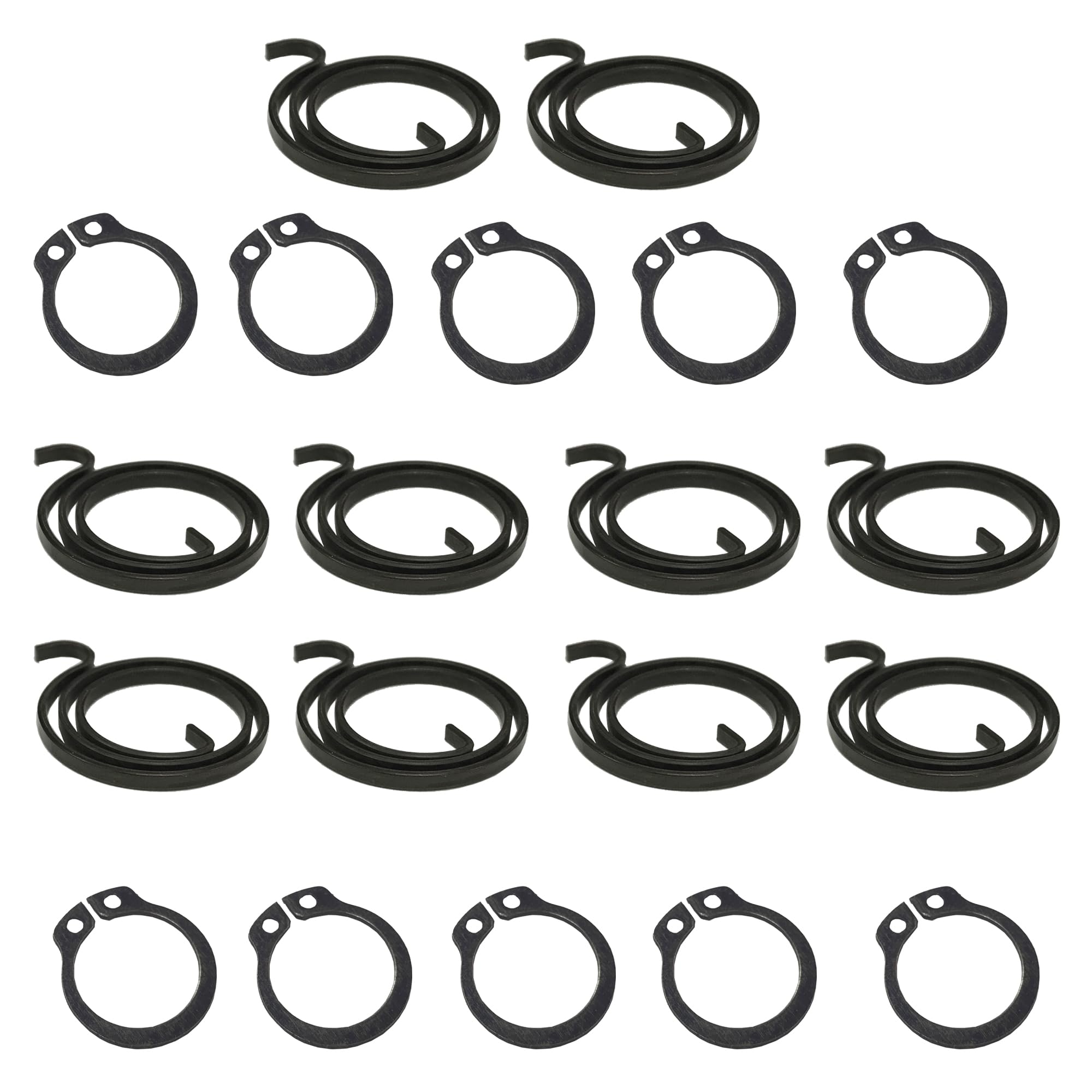 Universal Hardware Door Handle Spring Replacement Kit, 2.5 Turns Coil, 2mm Thick, with Circlips