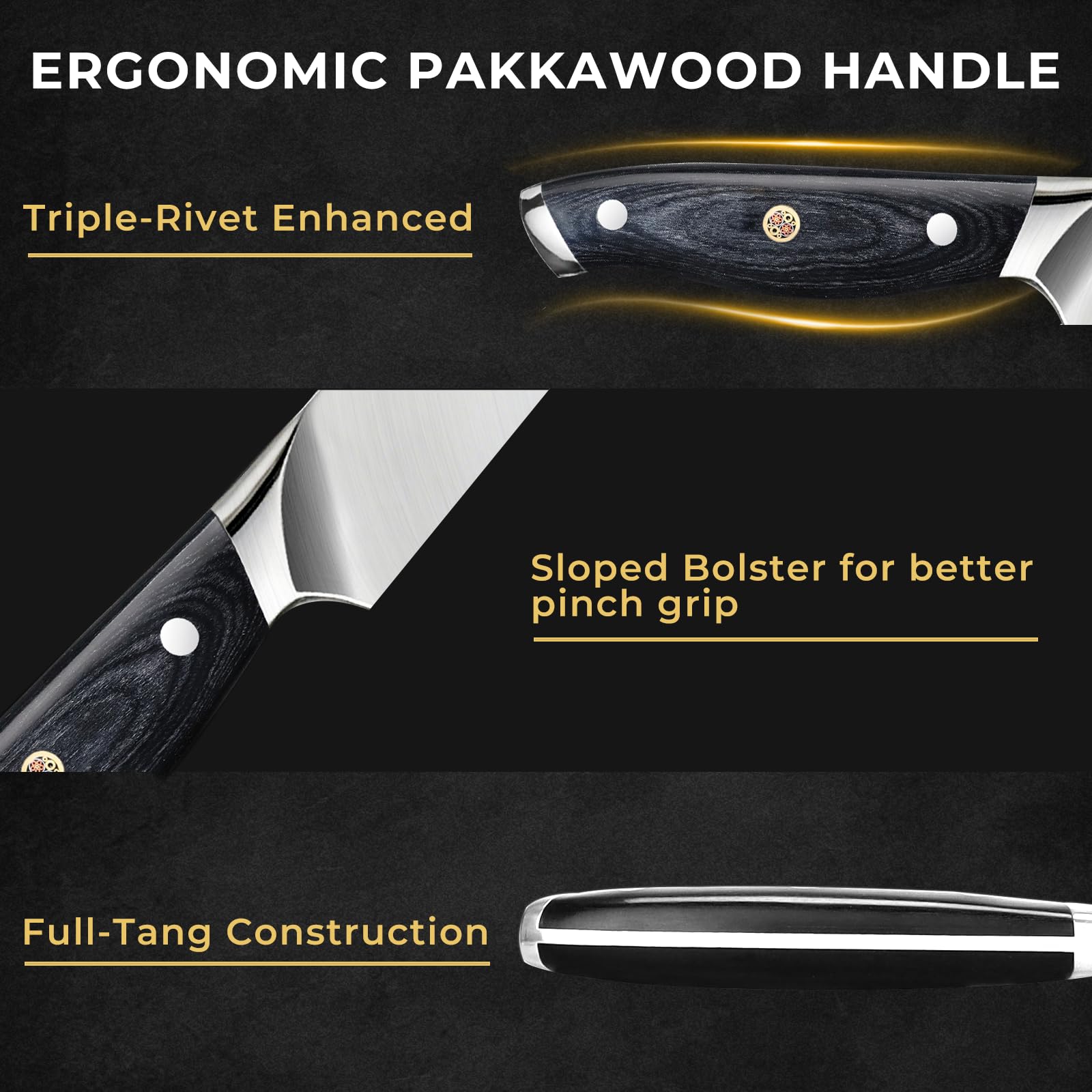 DiiHAUZZ Brisket Knife, 12 Inch Carving and Slicing Knife for Meat — Amazon image 4