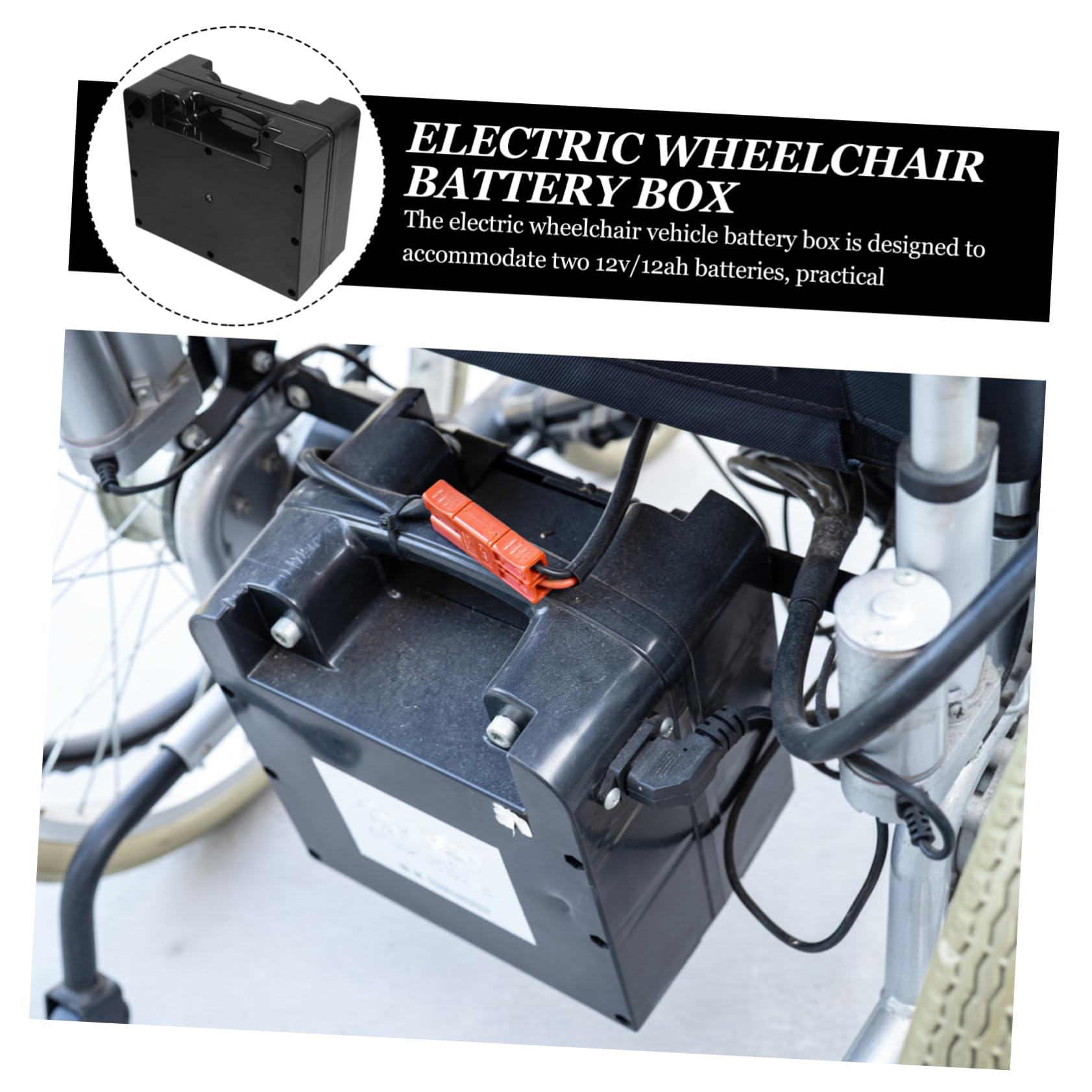 Scatola Per Batteria in Plastica Per Elettrica Custodia Per Trasporto Della Batteria Accessorio Per Sostituzione