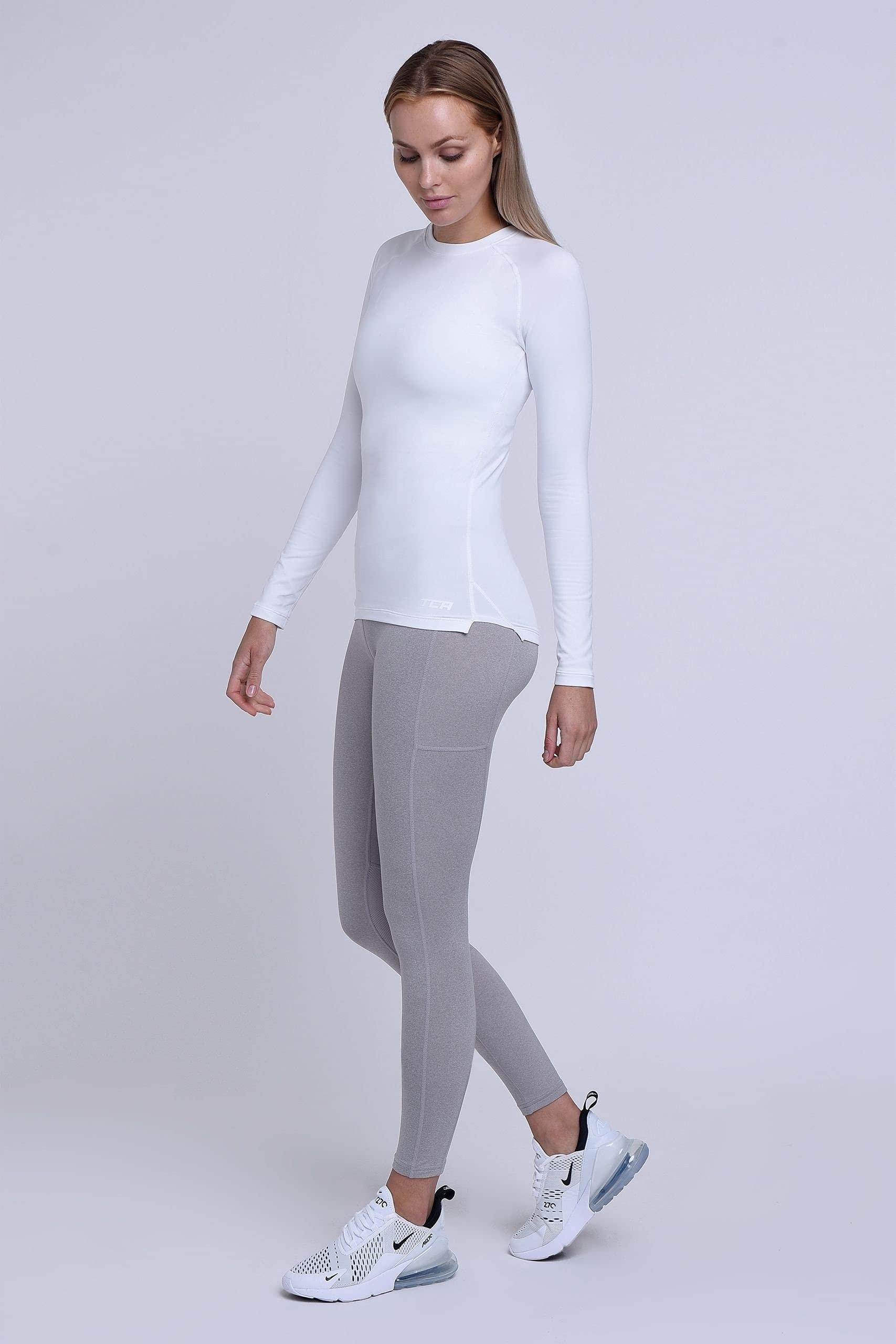 TCA SuperThermal Maglia Termica Donna Manica Lunga - Intimo Termico Donna Invernale - Maglietta Termica Sportiva - Maglie Termiche - Maglia Intima Quickdry - Abbigliamento Termico